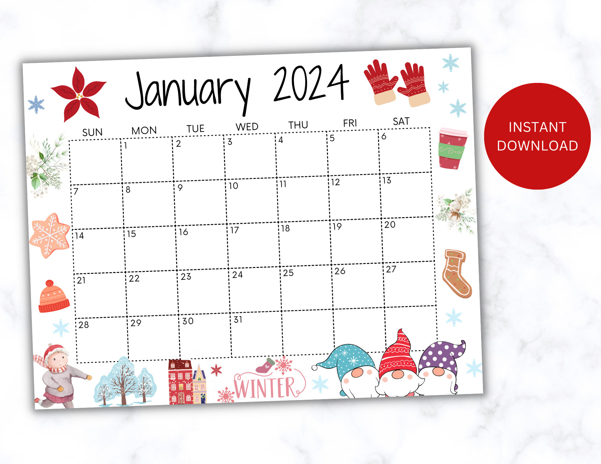 January 2025 Calendar Wallpapers Wallpaper Cave