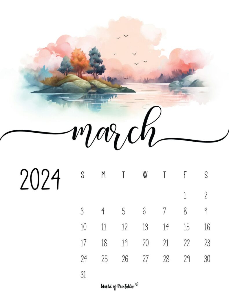 March 2024 Calendar Wallpapers Wallpaper Cave