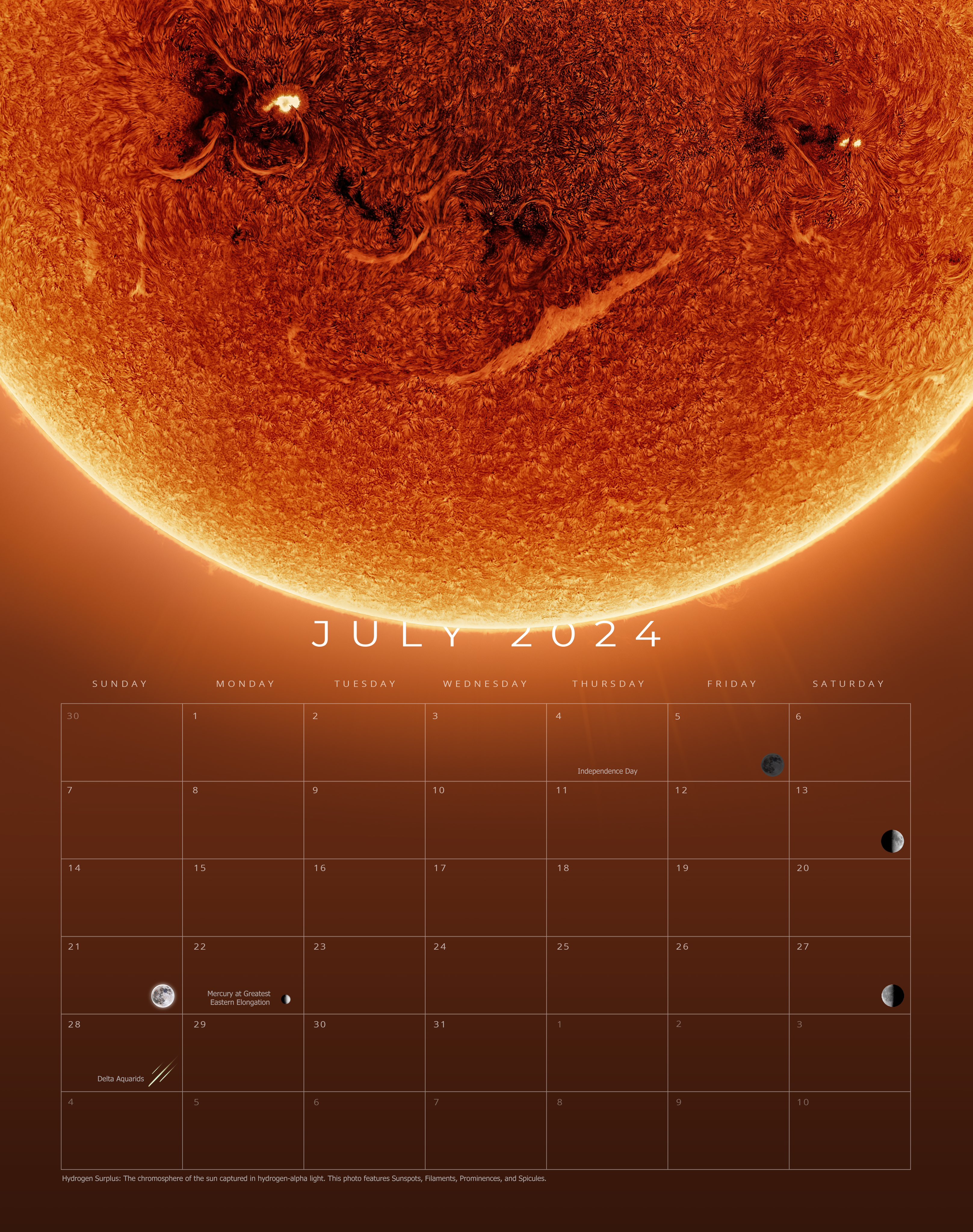 Andrew McCarthy couldn't think of a more fitting photo for July in my 2024 calendar. It comes with this and every other image in it as a 4k wallpaper!