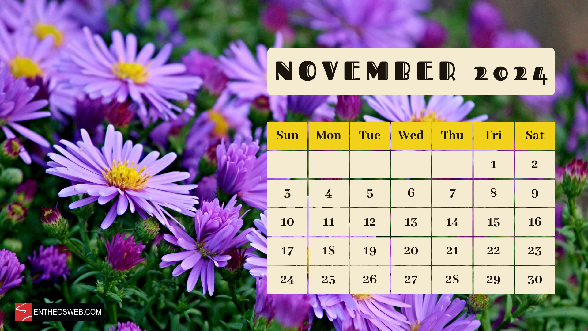 Flowers 2024 Calendar