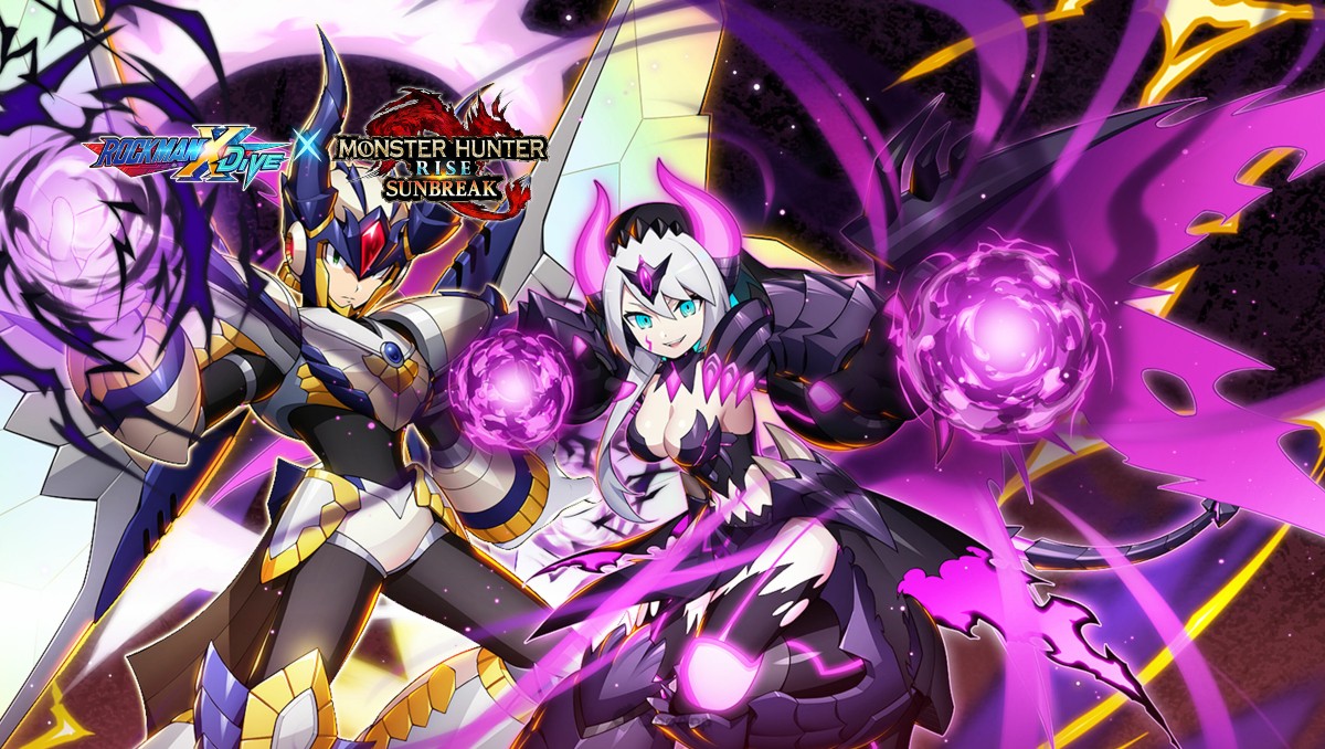 Rockman X DiVE x Monster Hunter Rise Sunbreak Collab Adds Gore iCO Hunter