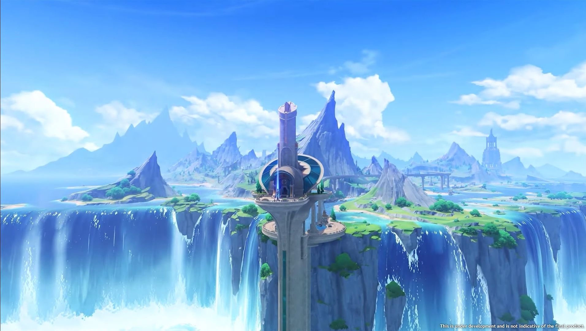 Fontaine Genshin impact. Landscape wallpaper, Scenery, Landscape