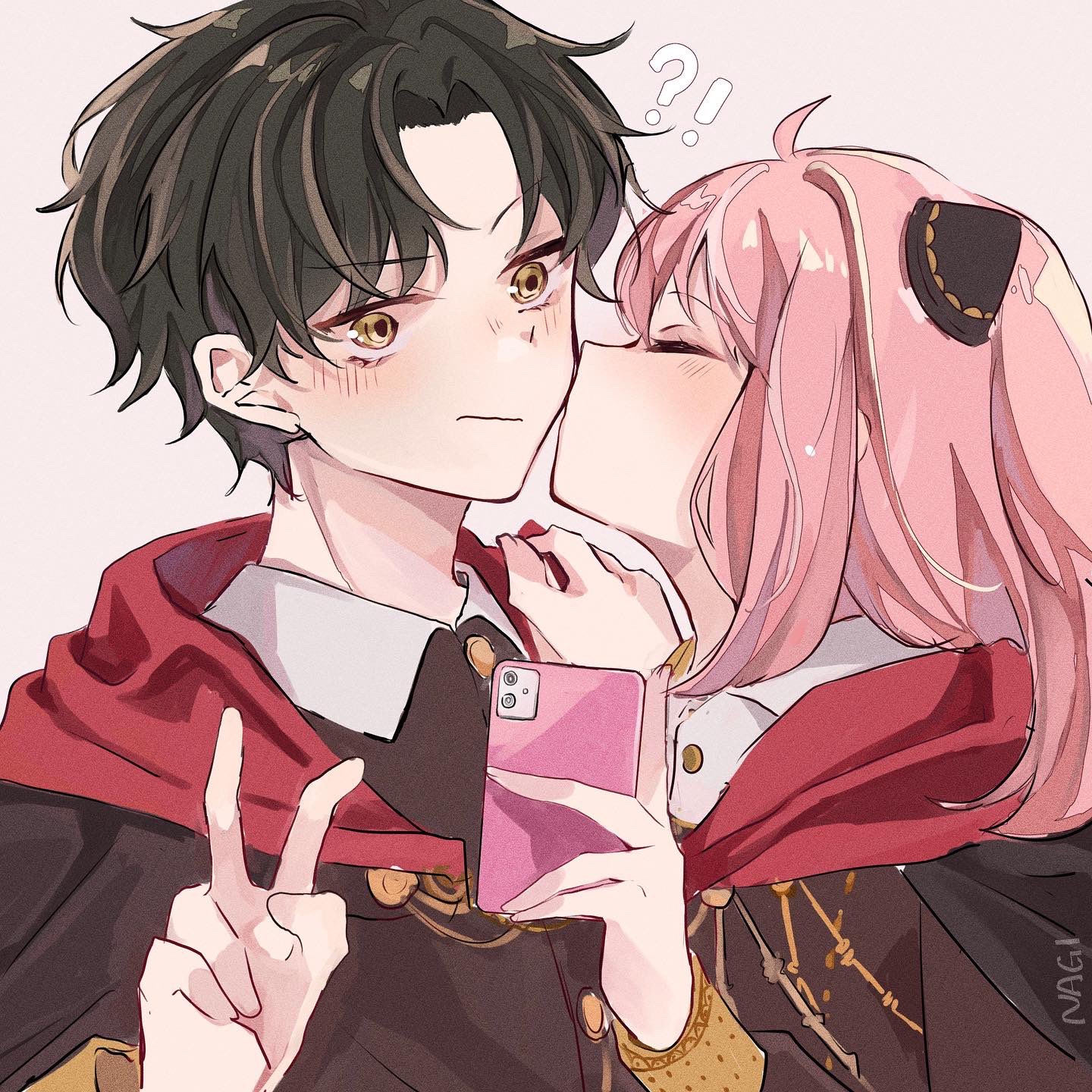 anya and damian desmond (spy x family) drawn