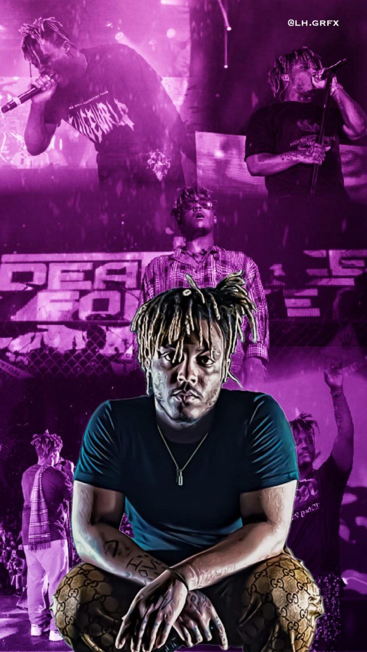 Juice Wrld Wallpaper 13. Purple juice wrld wallpaper, Juice rapper, Juice