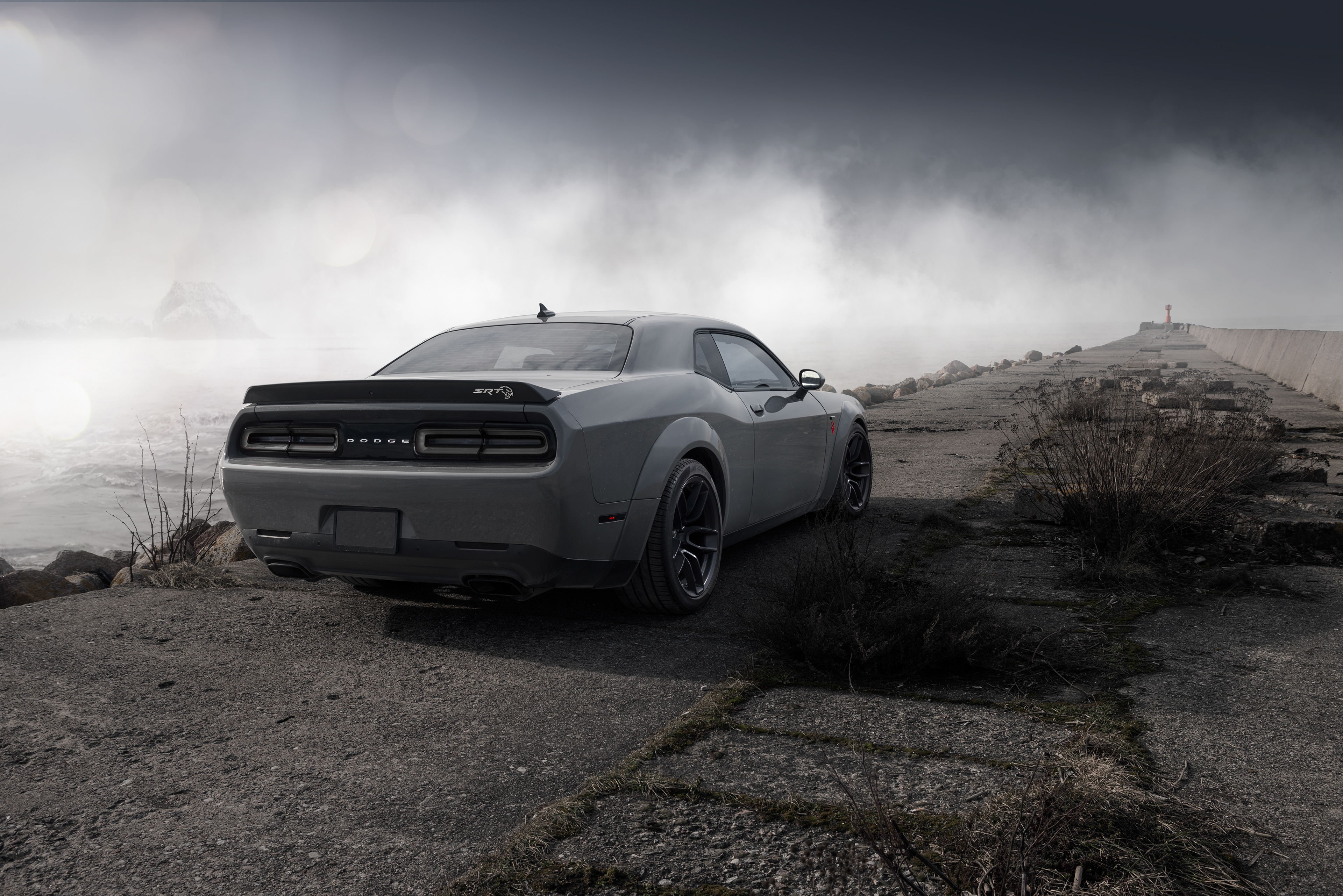 Dodge Challenger Demon SRT 4k Rear Wallpaper, HD Cars Wallpaper, 4k Wallpaper, Image, Background, Photos and Picture