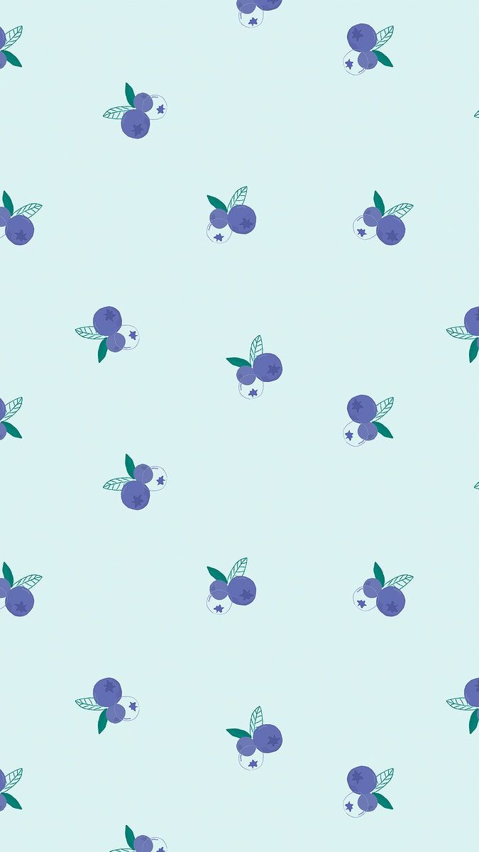 Fruit blueberry pattern pastel background. free image / marinemynt. Pastel background, Fruit wallpaper, Cute patterns wallpaper
