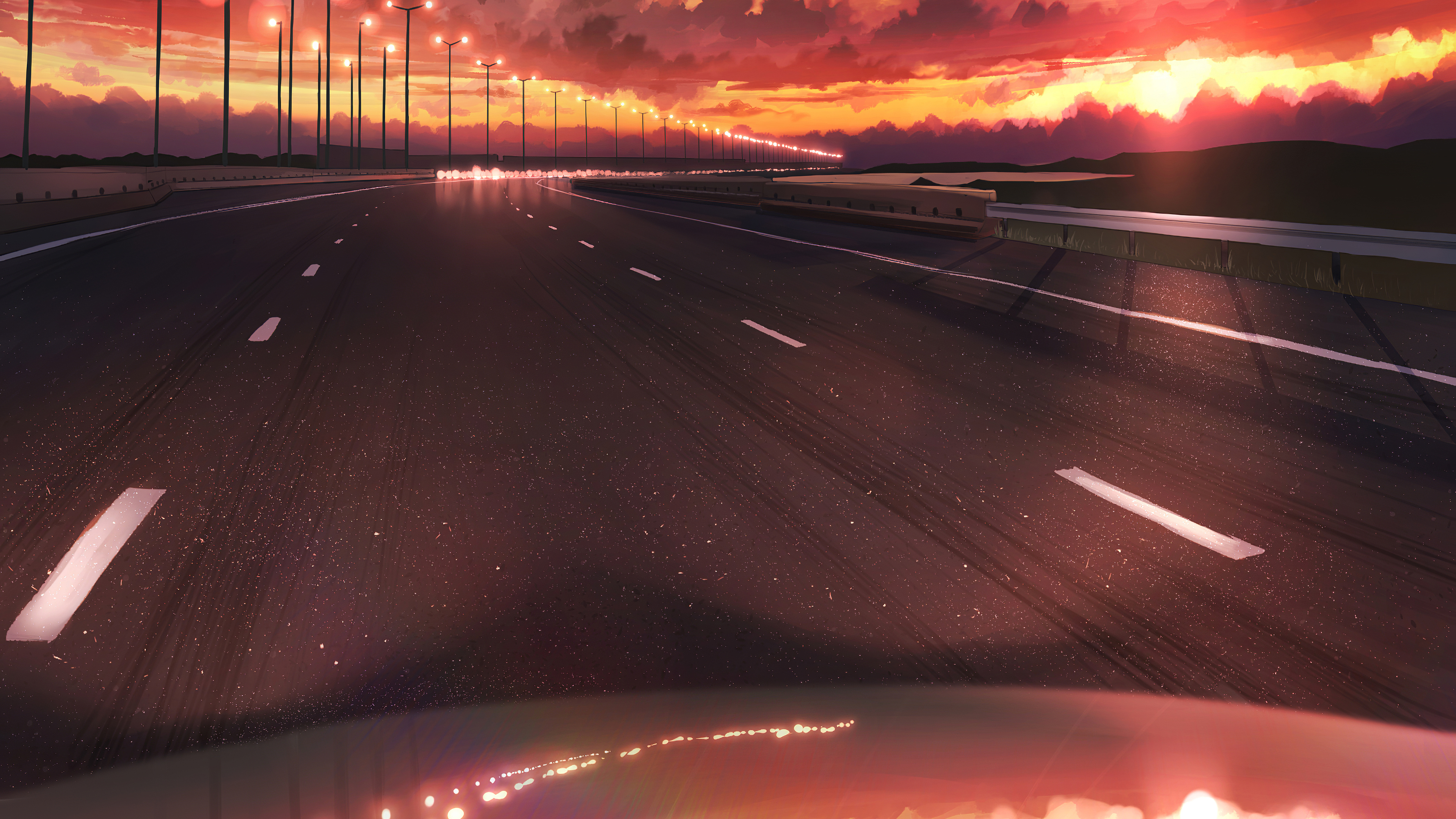 Drive To The Sunset 4k, HD Artist, 4k Wallpaper, Image, Background, Photo and Picture