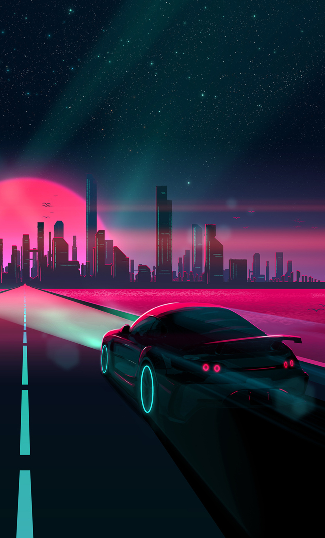 Sunset Drive iPhone HD 4k Wallpaper, Image, Background, Photo and Picture