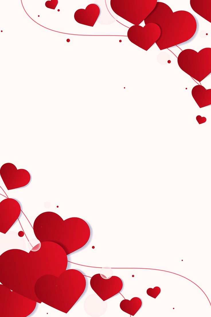 heart border background vector