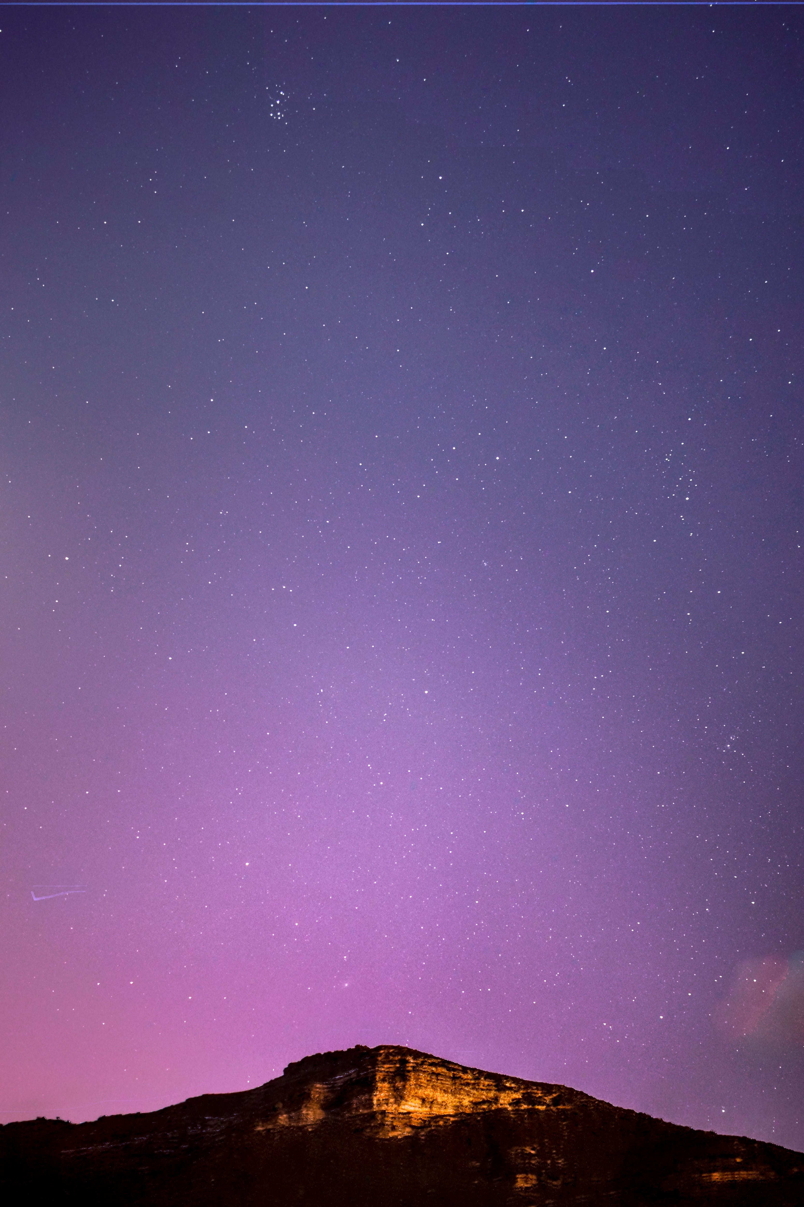 Stars on Clear, Purple Sky · Free