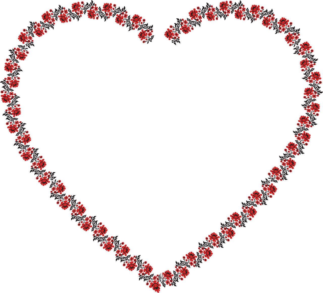 Download Roses Heart Frame. Royalty Free Vector Graphic