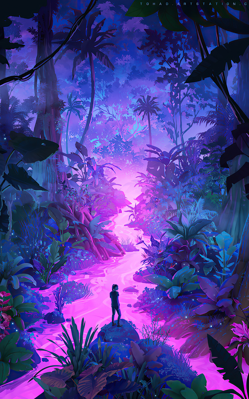 Neon Jungle Art 4k Nexus 7, Samsung Galaxy Tab 10, Note Android Tablets HD 4k Wallpaper, Image, Background, Photo and Picture