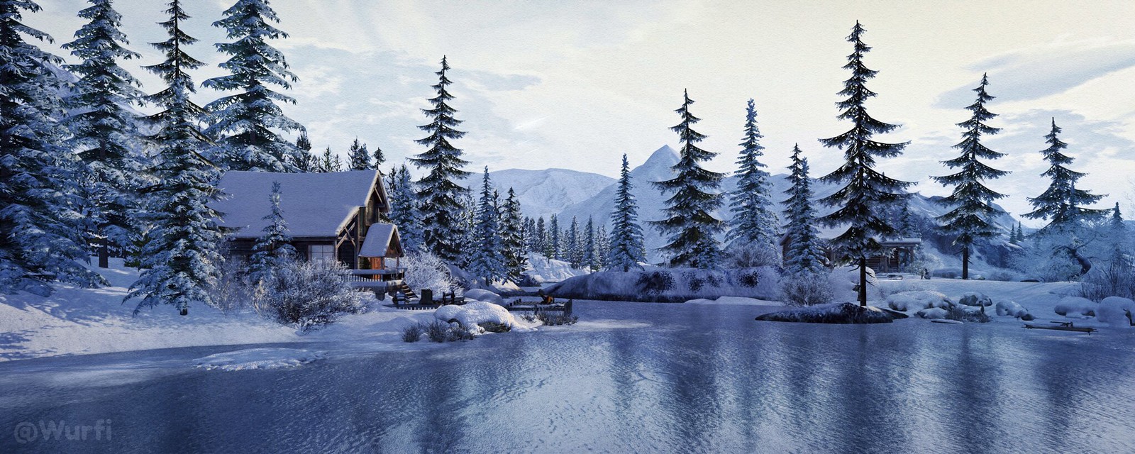 Snowy Winter Landscape