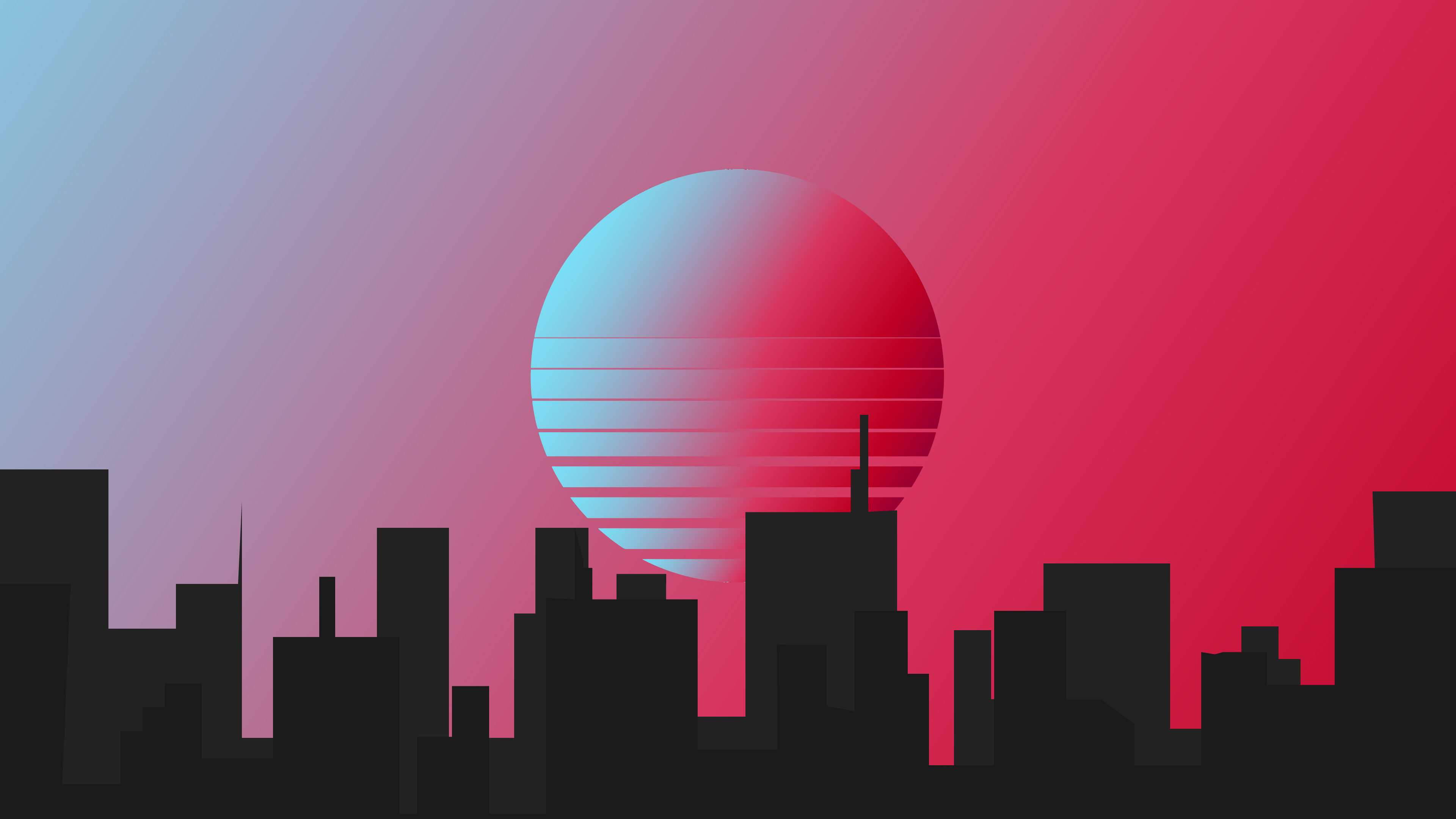 City Retrowave Minimal 4k Wallpaper, HD Artist Wallpaper, 4k Wallpaper Image, Background, Photos and Picture