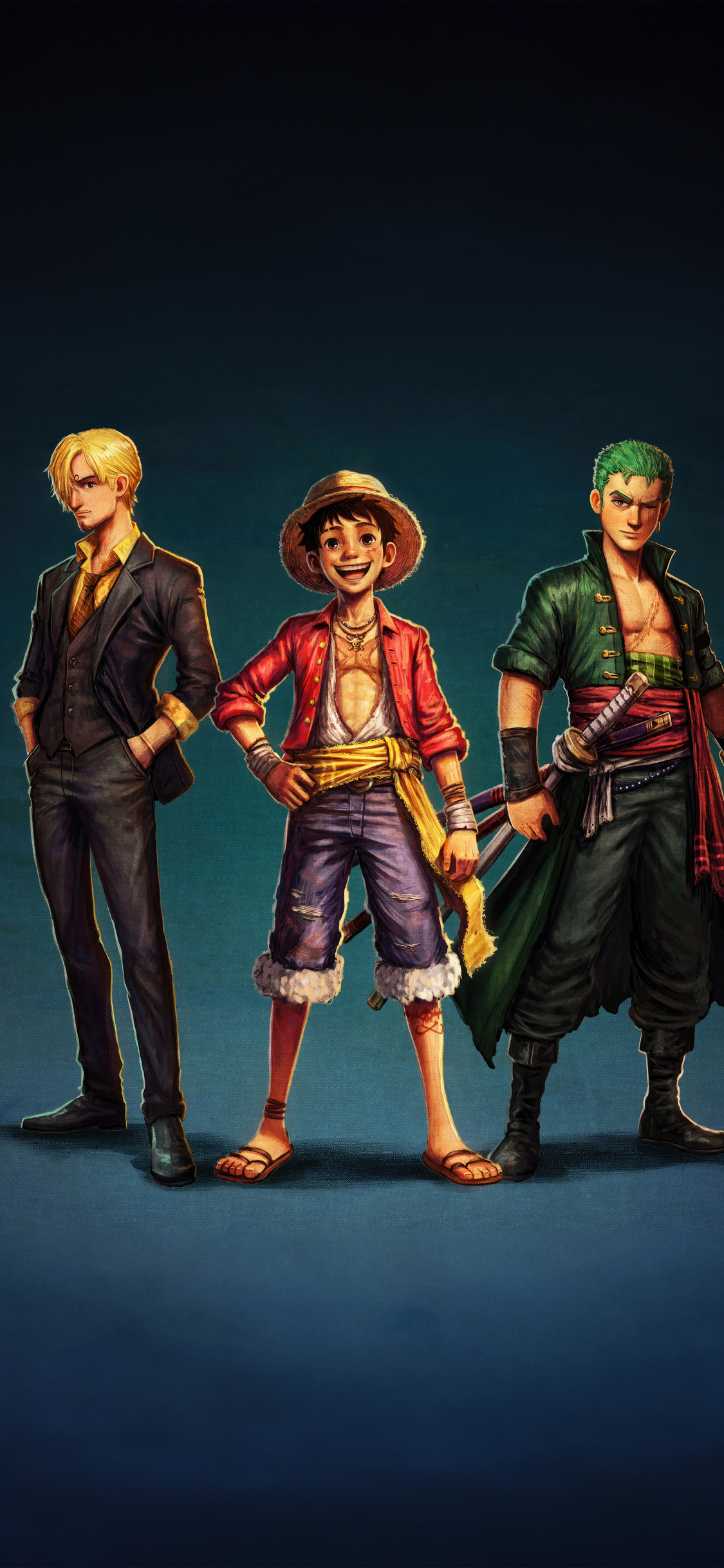 Monkey D Luffy Zoro And Sanji