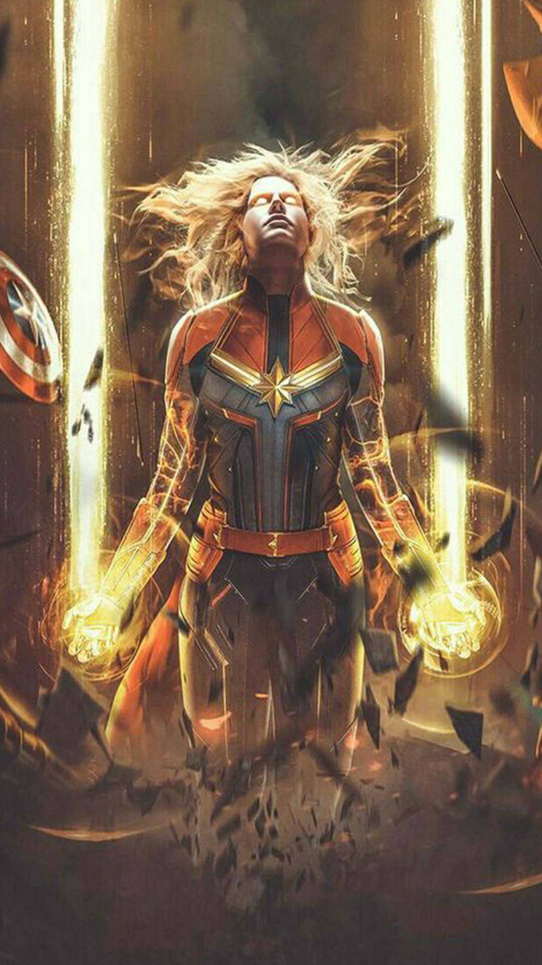 Captain Marvel iPhone Wallpaper Full HD, 4K Free to Use