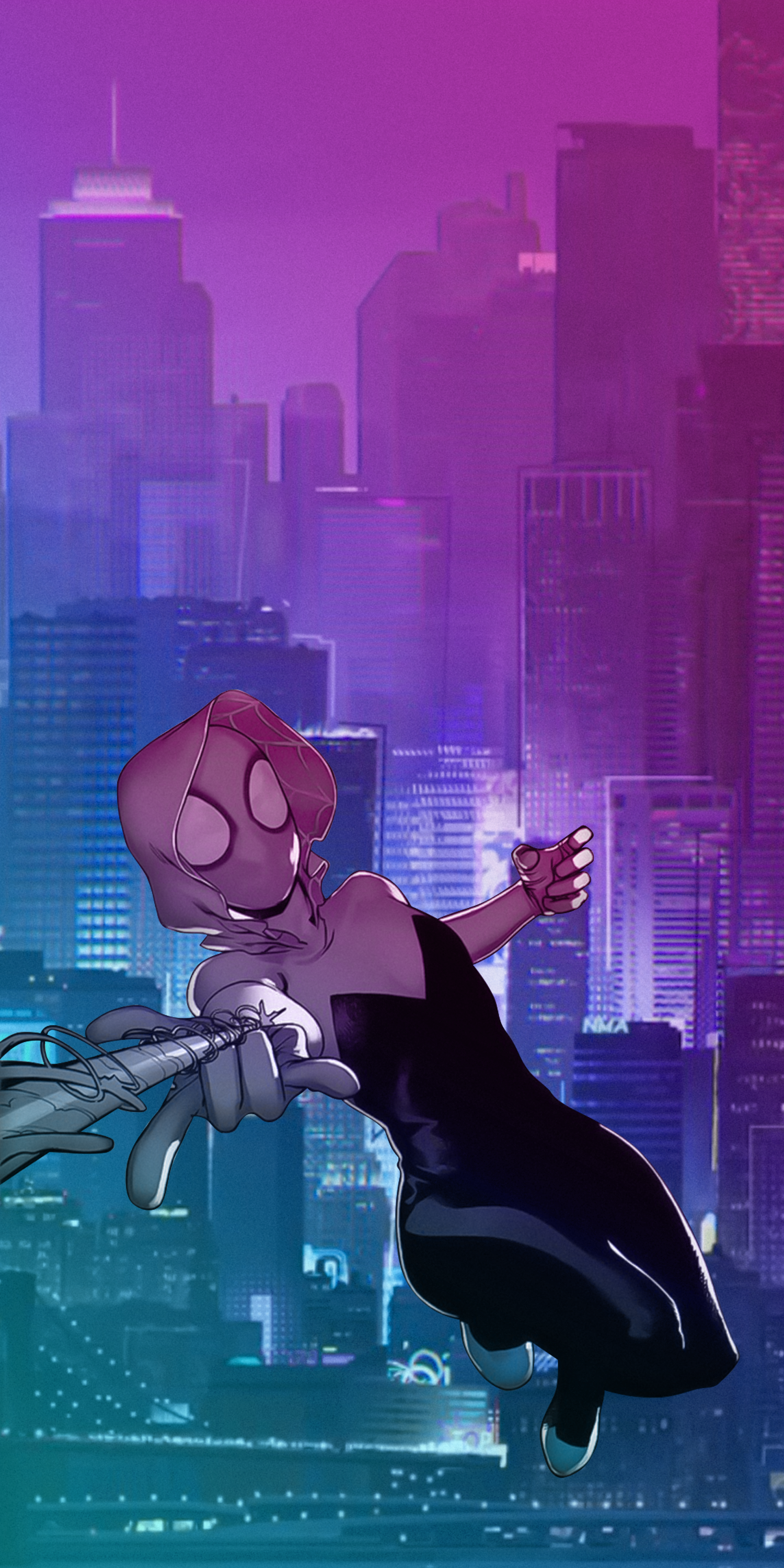 Spider Gwen Phone Wallpaper [i kinda made in PS]