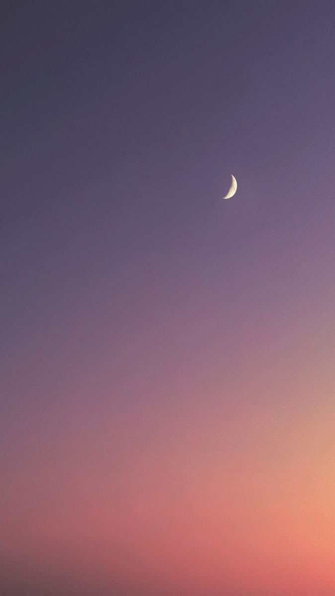 Half Moon In Sky IPhone Wallpaper /half Moon Sky Iphone Wallpaper. Sky Aesthetic, IPhone Wallpaper Sky, Sunset Wallpaper