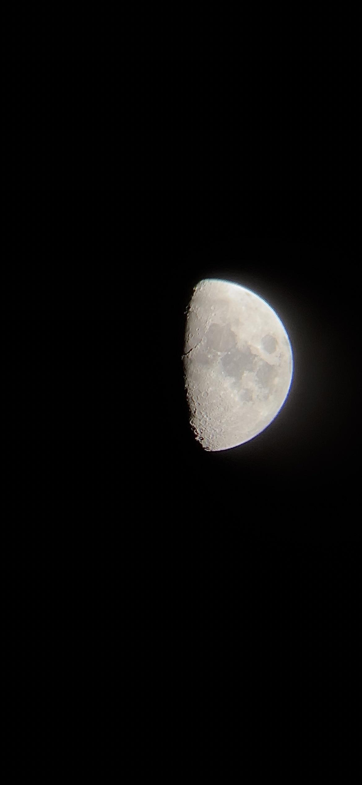 Took this photo of the moon on my phone through a telescope