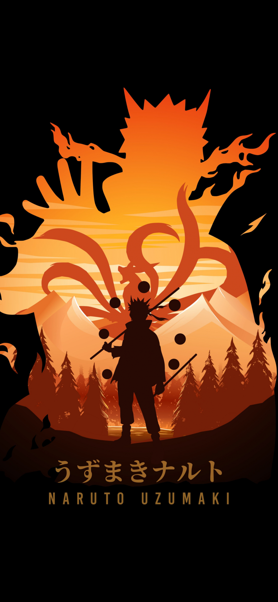 Naruto Uzumaki Wallpaper 4K, AMOLED, Black background