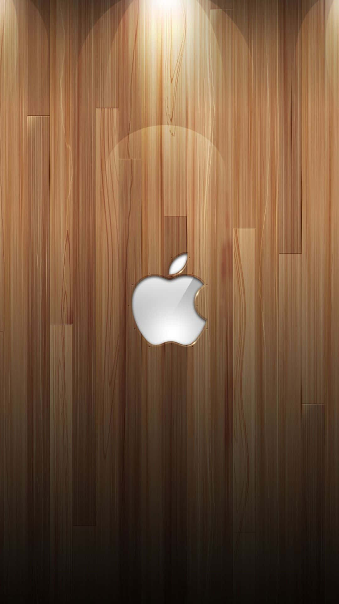 Download Wooden Amazing Apple HD iPhone