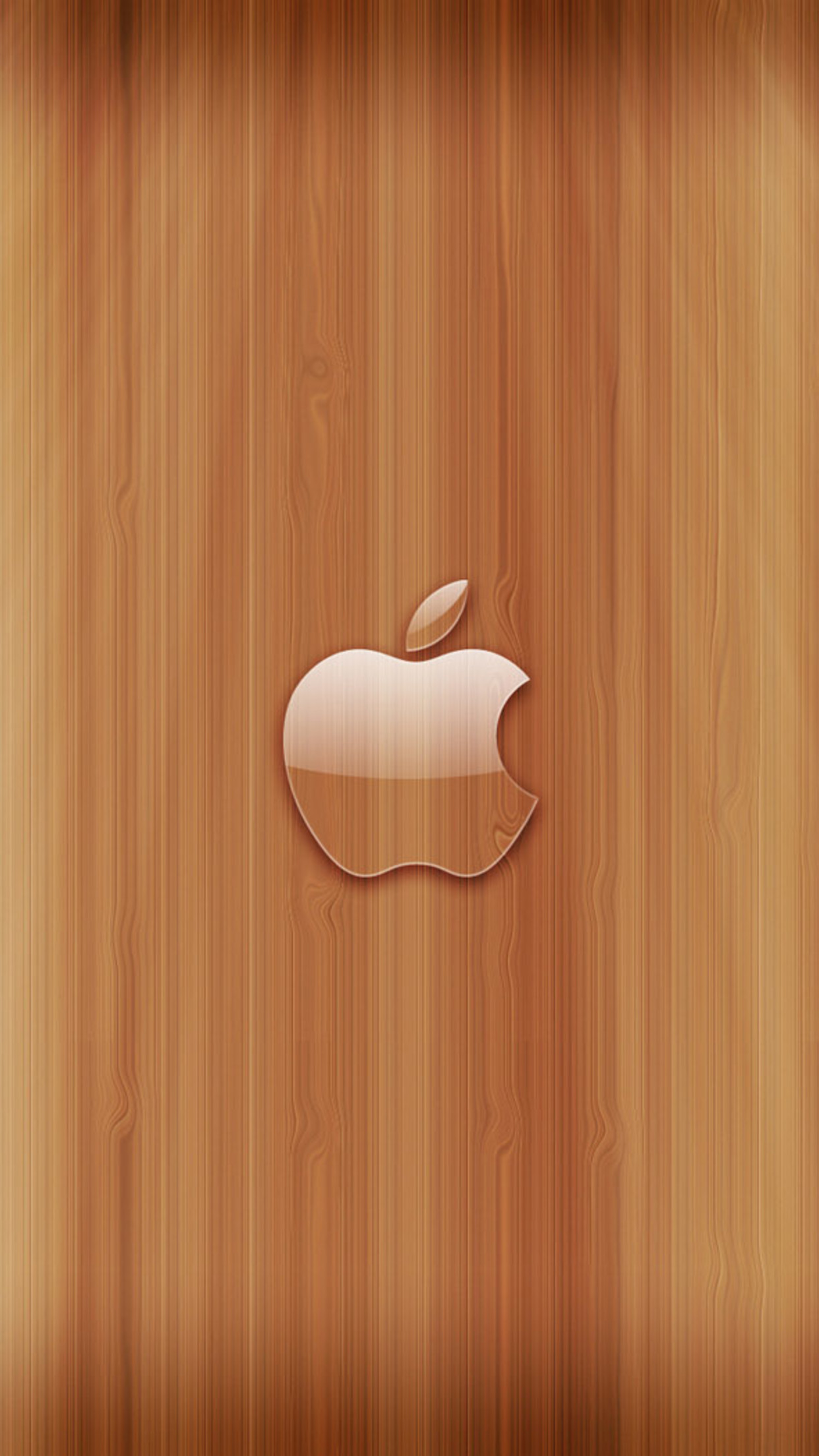 Apple Logo Wood Wallpaper for iPhone 11