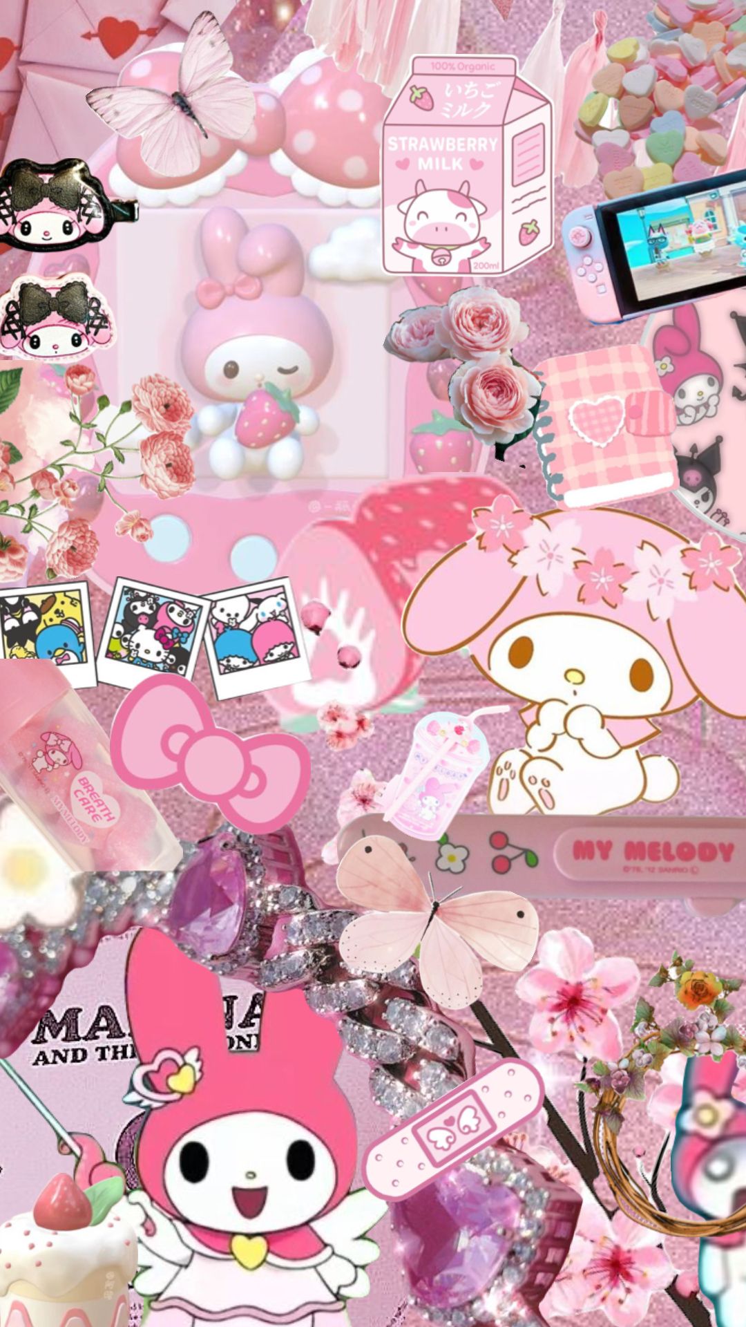 My Melody Collage Wallpapers - Wallpaper Cave