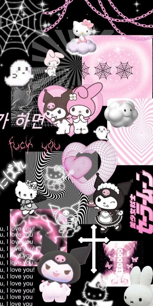 My Melody Collage Wallpapers - Wallpaper Cave