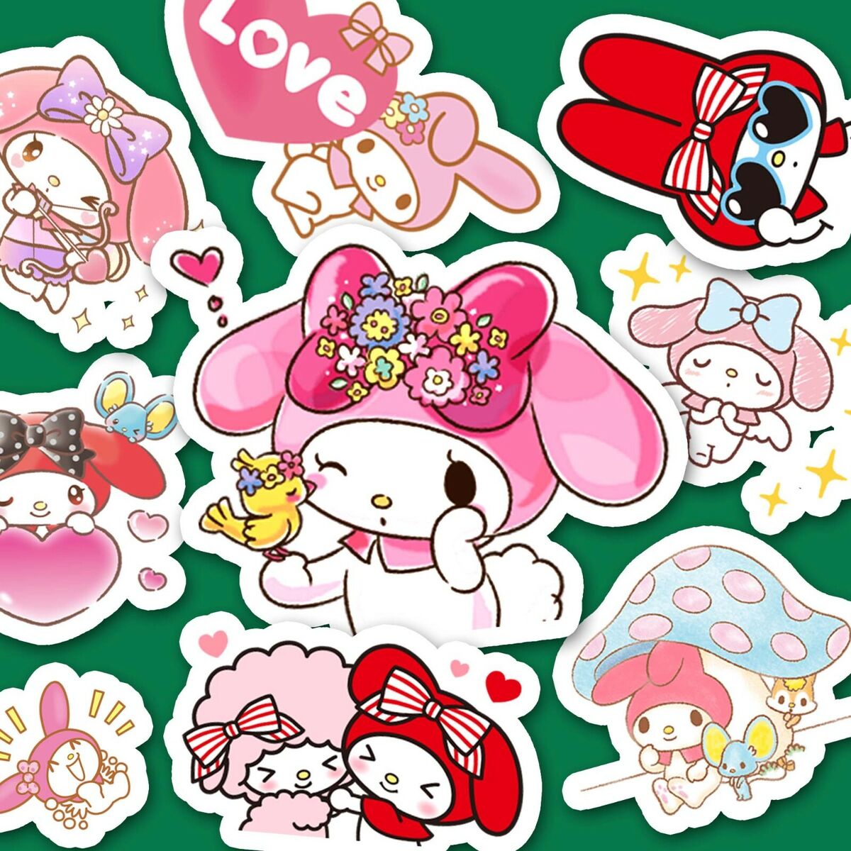 My Melody Stickers Collection Stickers, Kawaii Journal Stickers [USA]