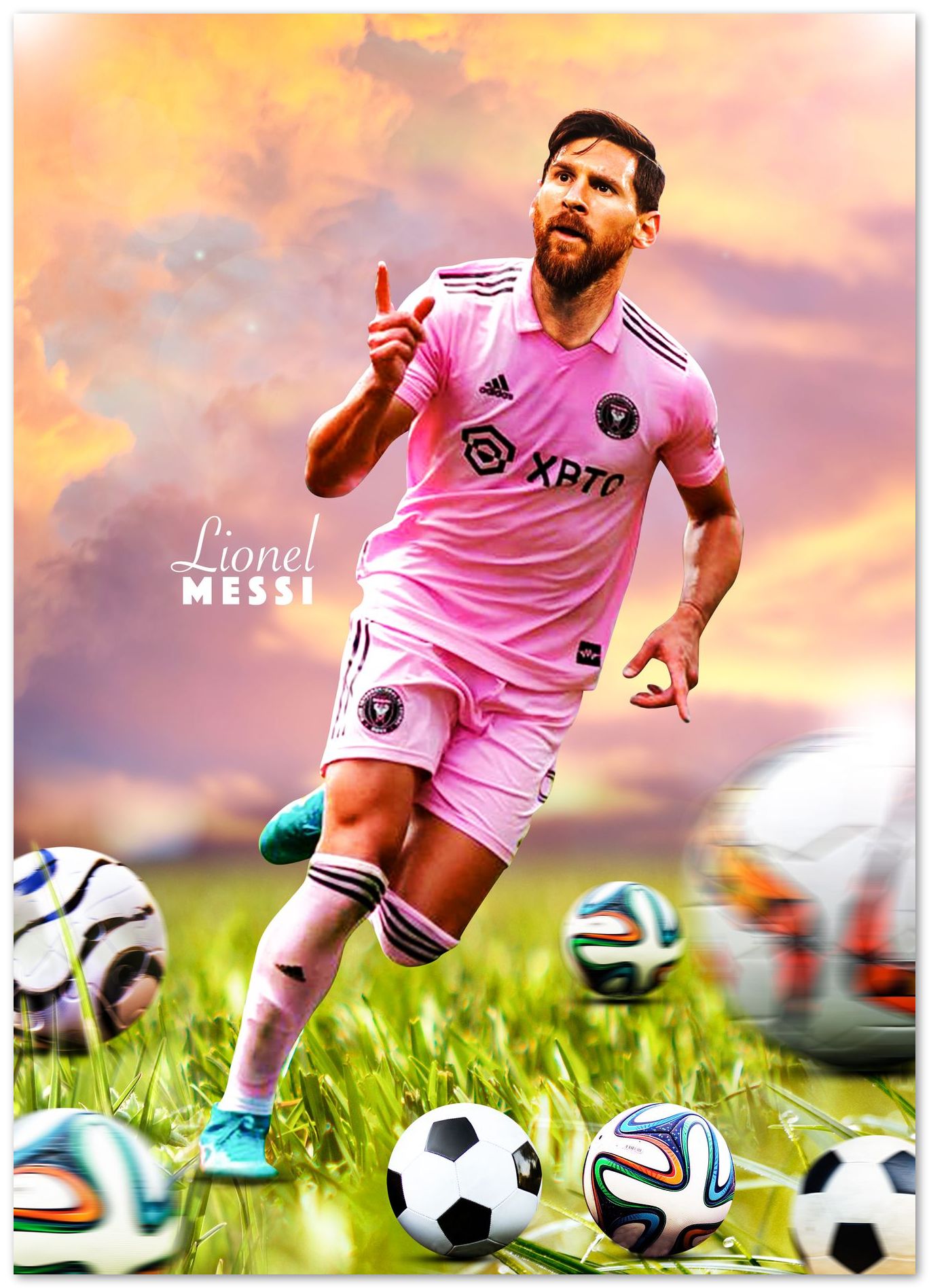 Lionel Messi Inter Miami - illustrations and artworks made