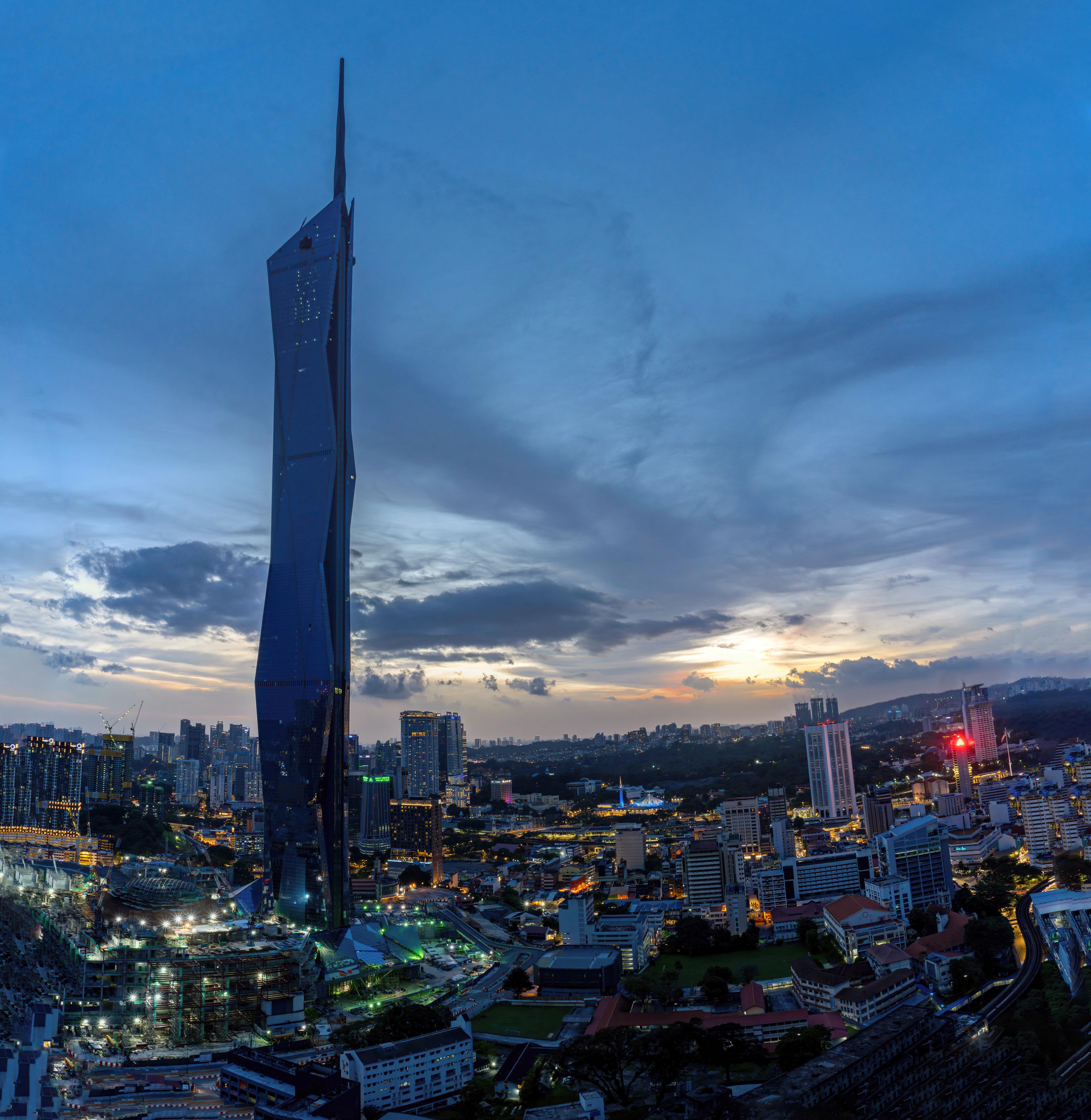 Took a picture of Merdeka 118 from the terrace of the building!