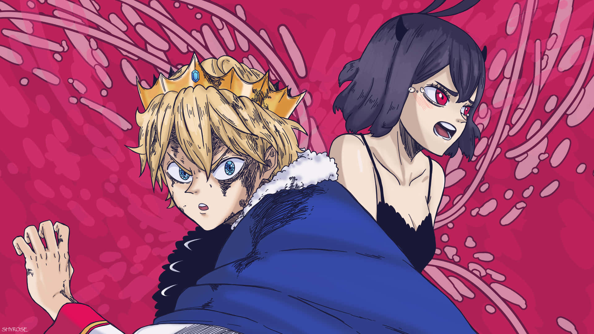 Download Feel the inner fire of Nero from Black Clover! Wallpaper