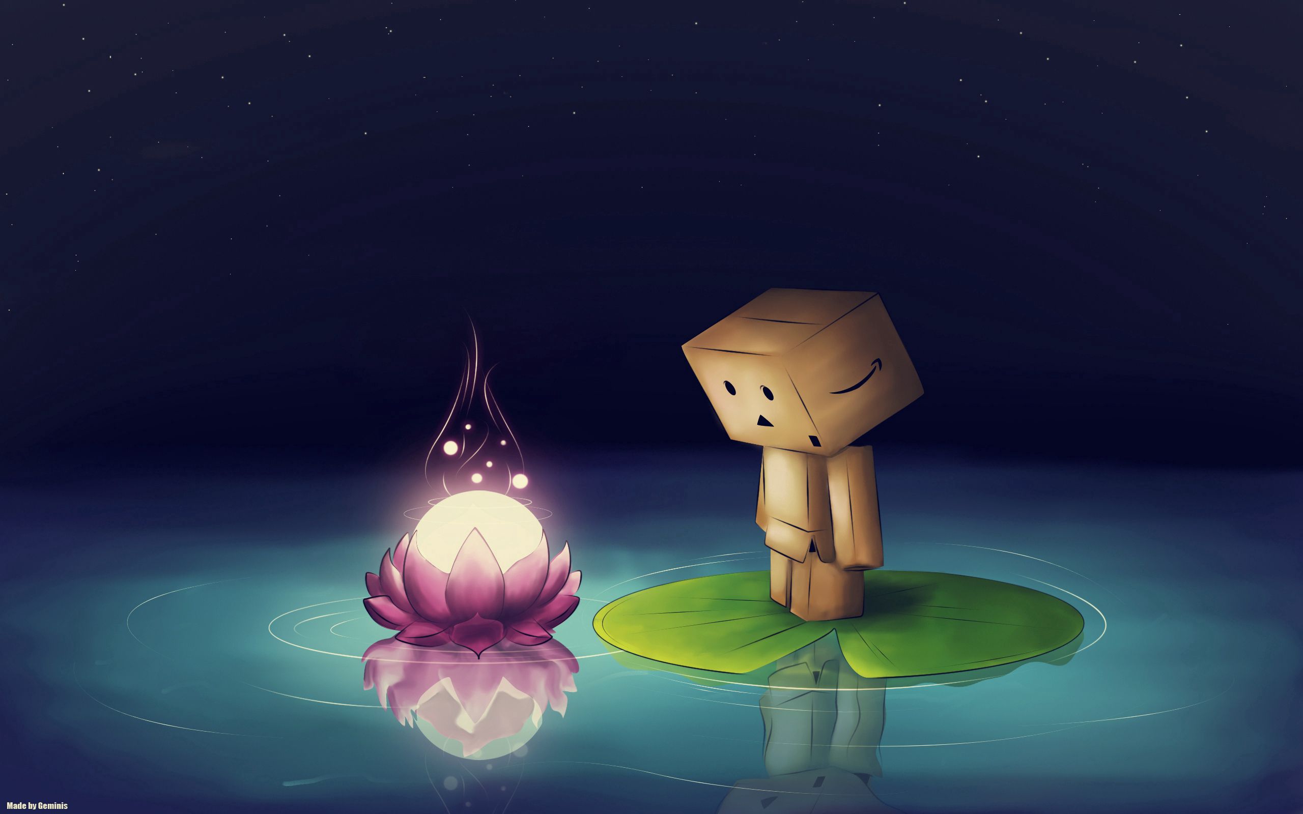 HD desktop wallpaper: Art, Flower, Cardboard Robot, Danboard download free picture