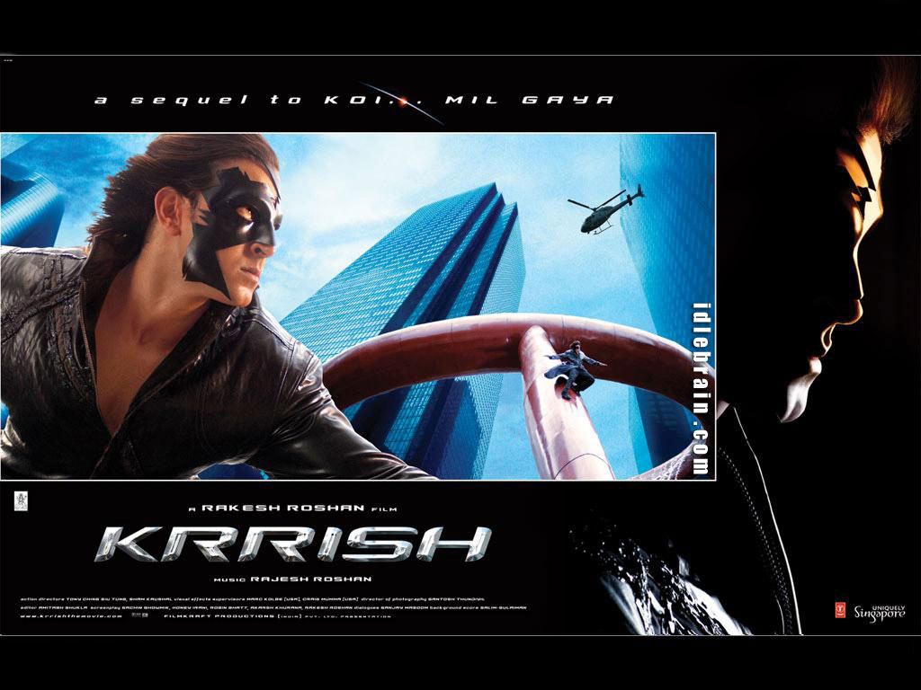 Krrish film wallpaper Roshan & Priyanka Chopra
