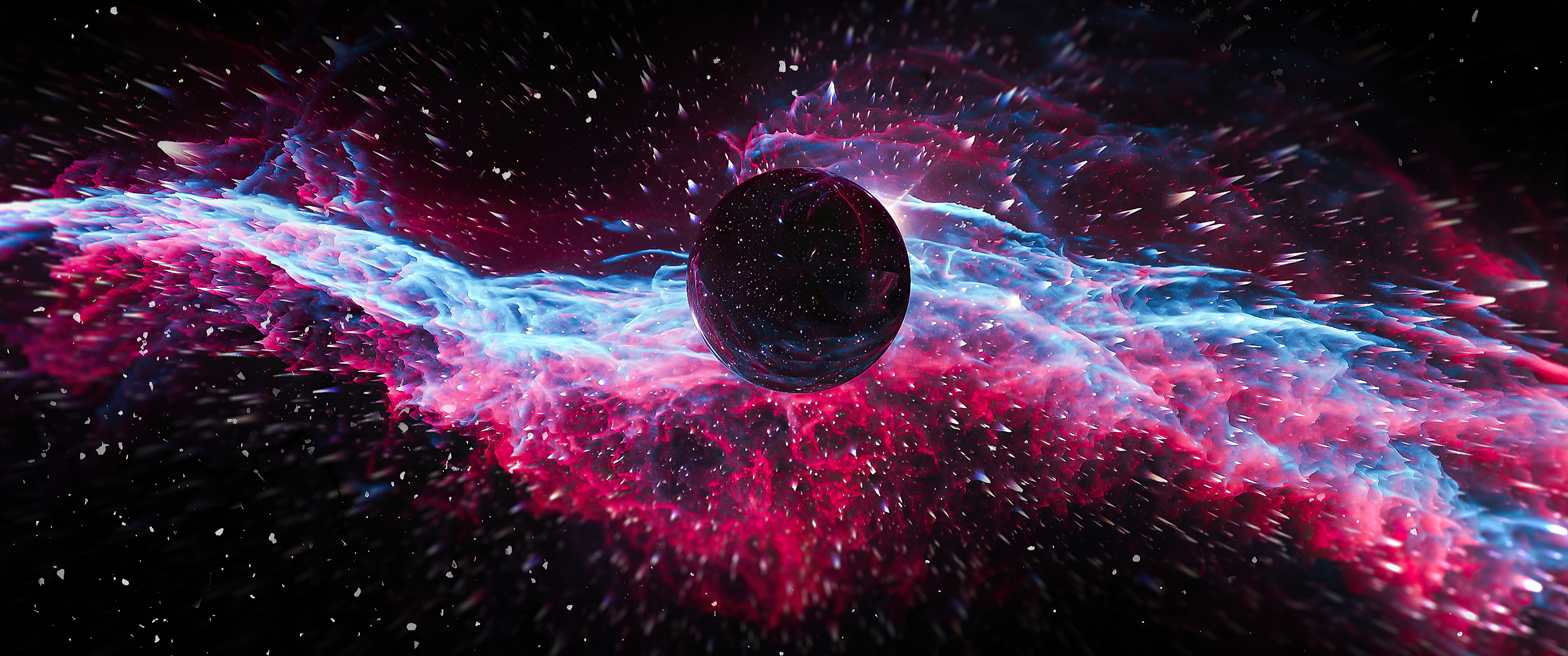 Scifi Space Black Hole 4k 3440x1440 Resolution HD 4k Wallpaper, Image, Background, Photo and Picture