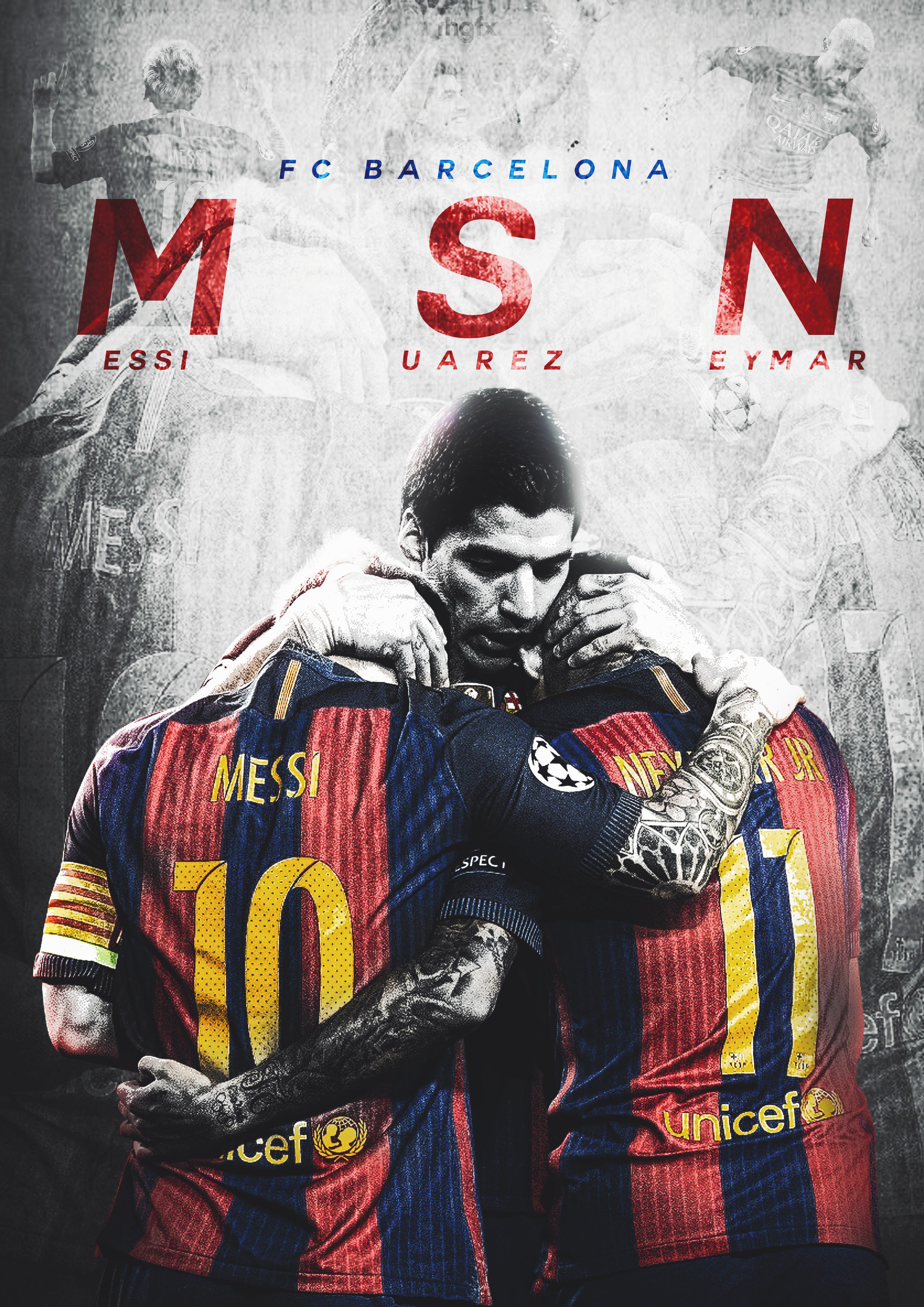 RHGFX - MSN.. Poster/ Wallpaper #MSN #BARCA #poster