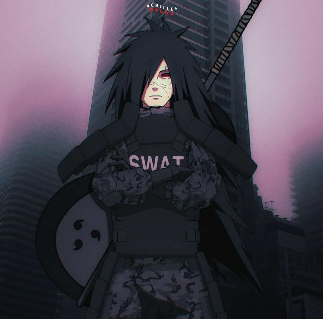 Madara SWAT. Anime gangster, Madara uchiha wallpaper, Anime naruto