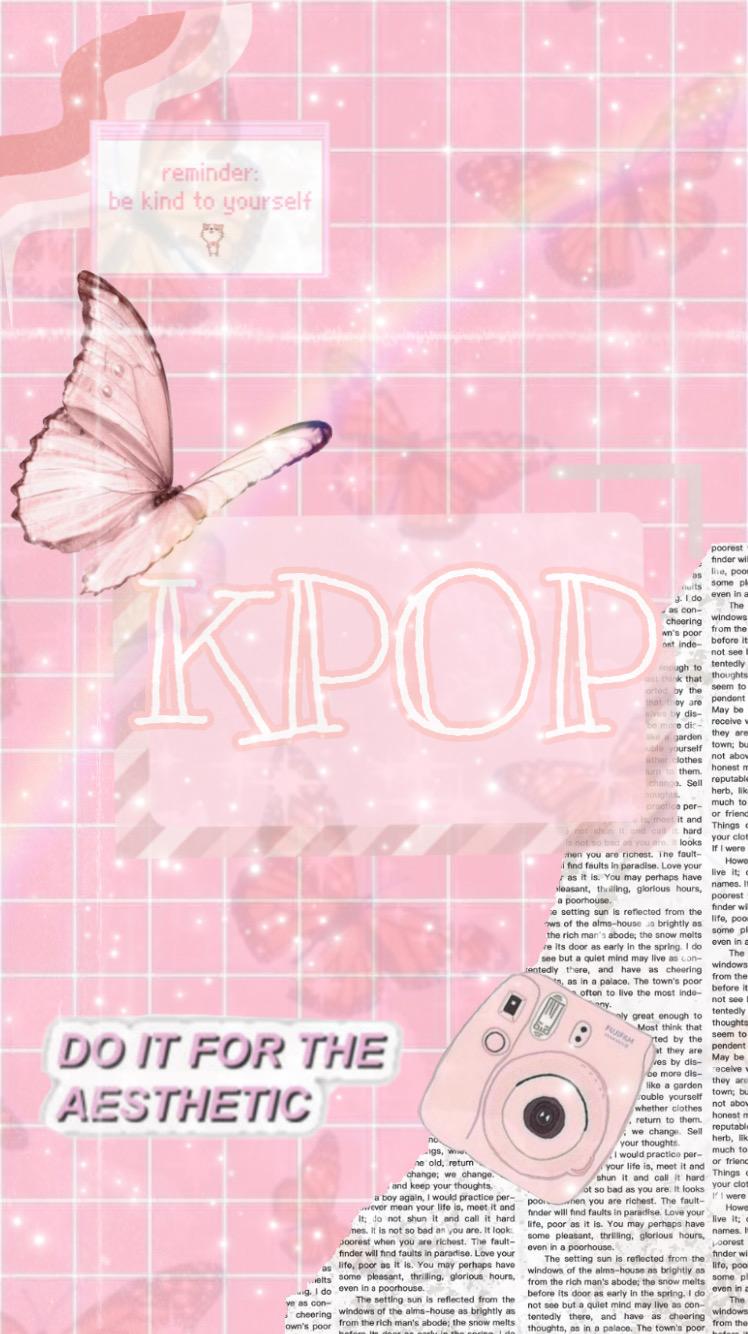 Pink Kpop Aesthetic Wallpaper