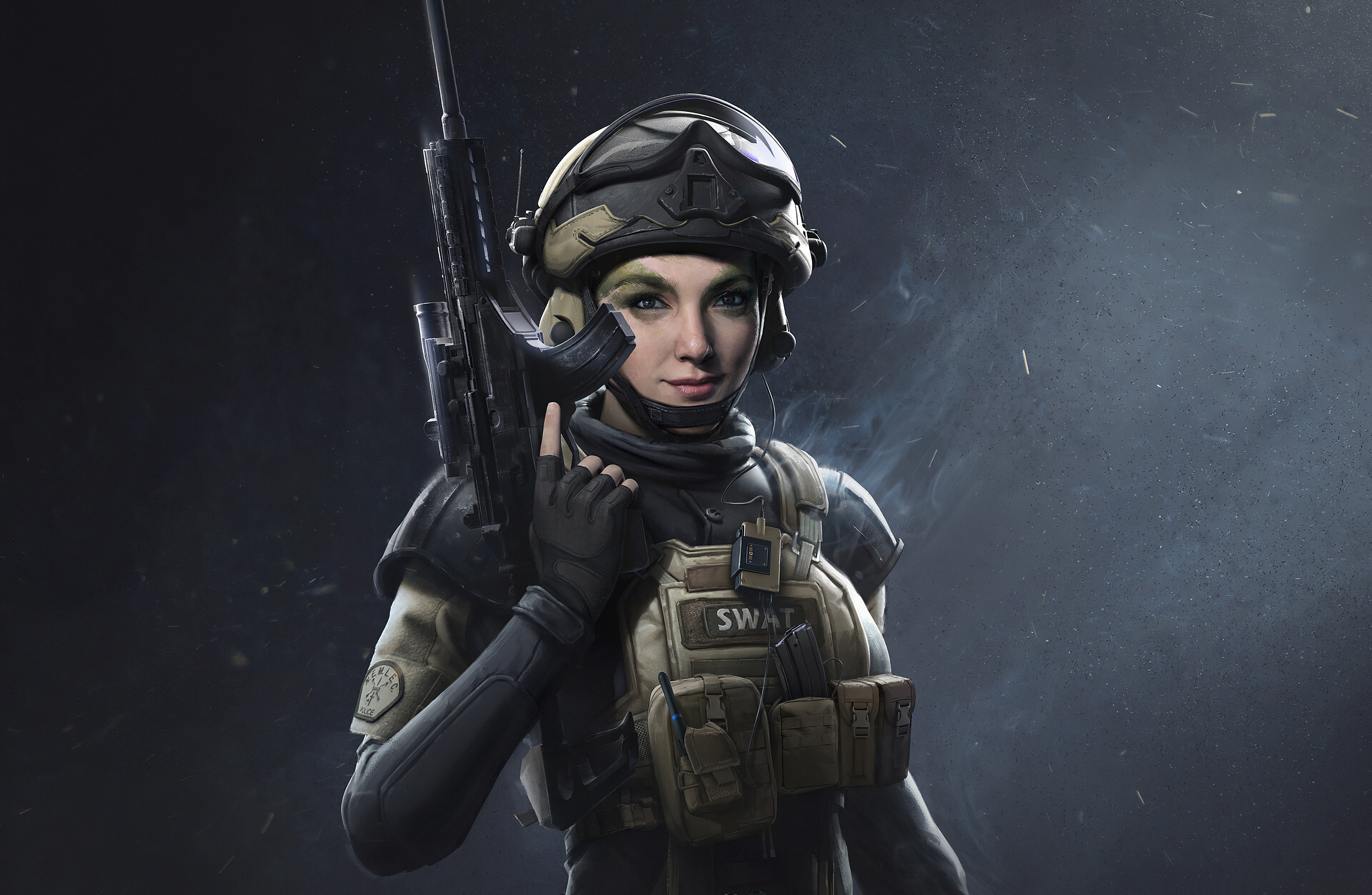 Swat Force Girl 4k Wallpaper, HD Artist