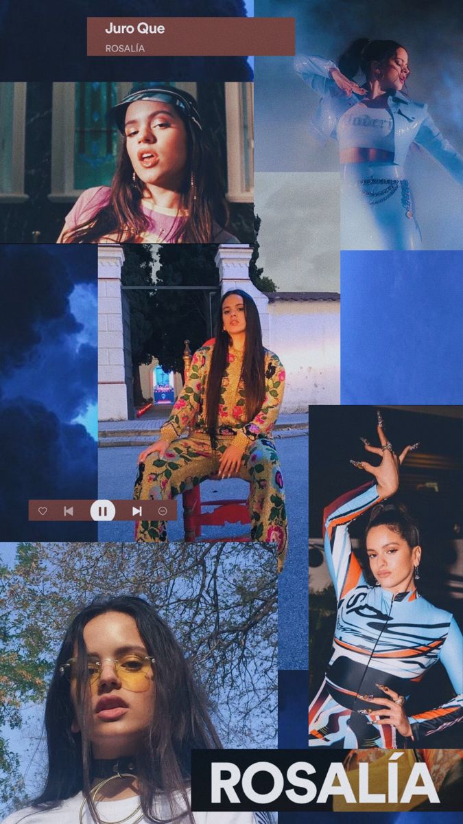Rosalía blue wallpaper. Artistas famosos, Vsco editor de fotos, Editor de fotos