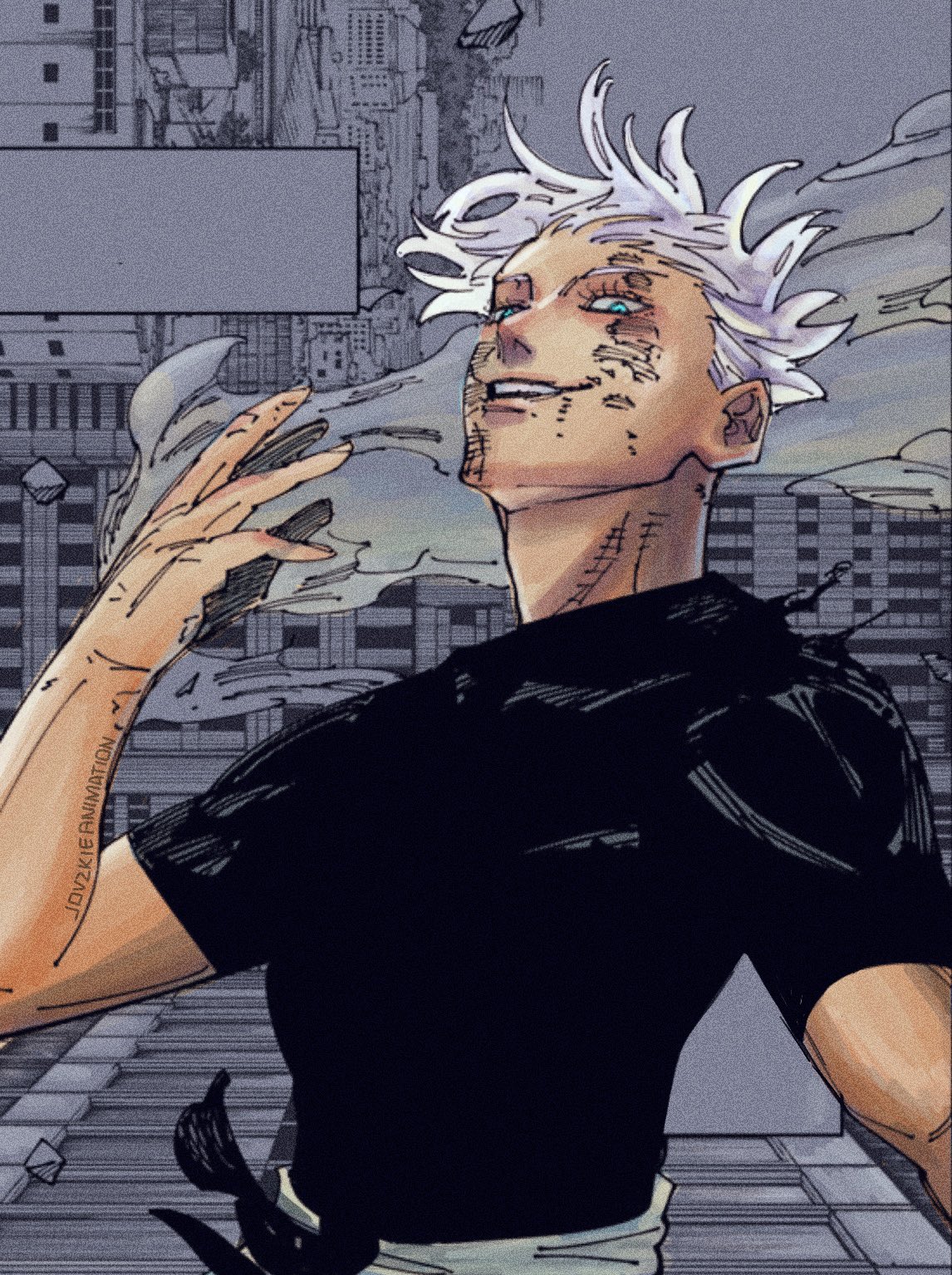 Colored My favorite Gojo panel from