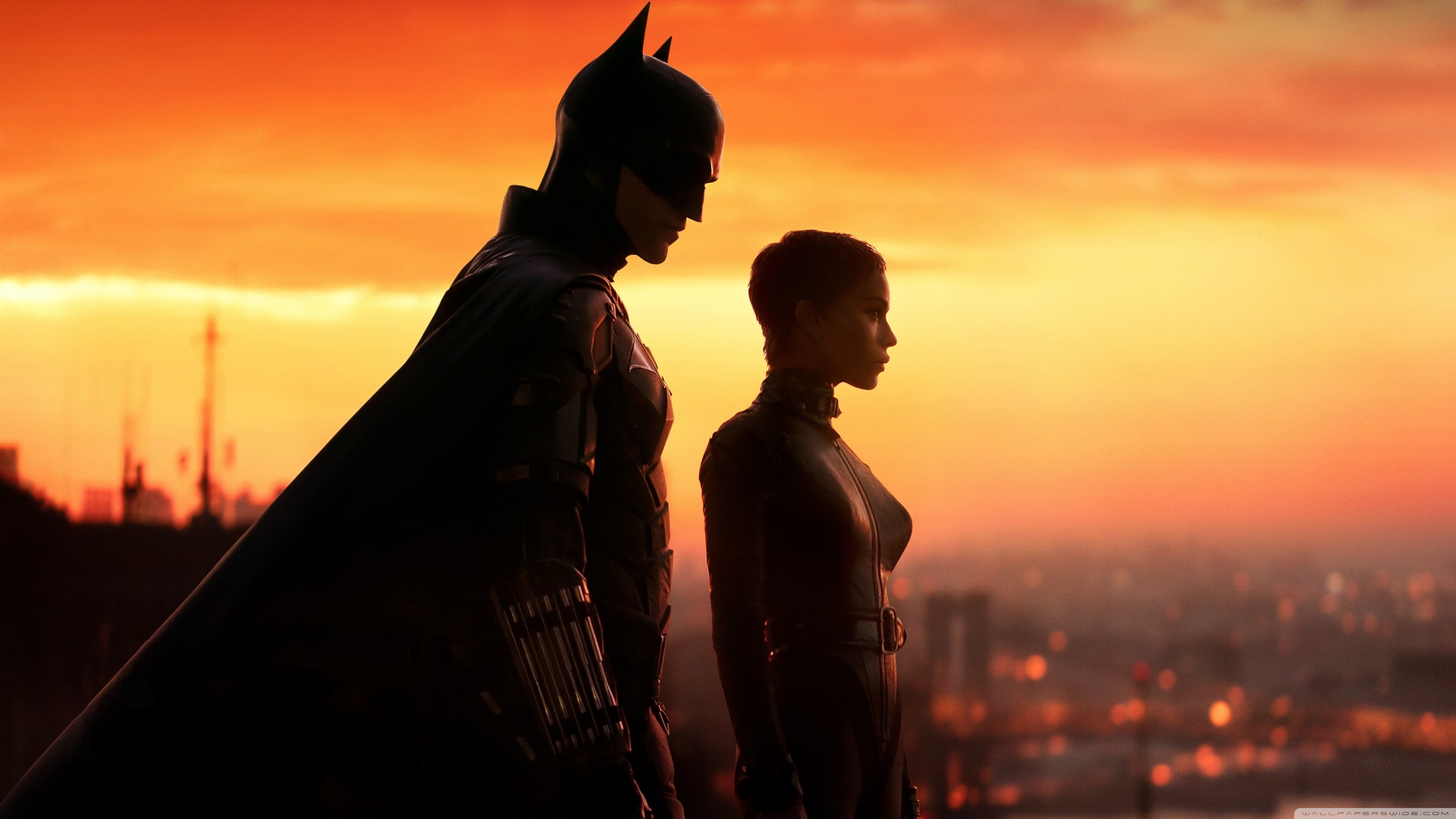 The Batman Pattinson and Zoe Kravitz Ultra HD Desktop Background Wallpaper for 4K UHD TV, Widescreen & UltraWide Desktop & Laptop, Tablet