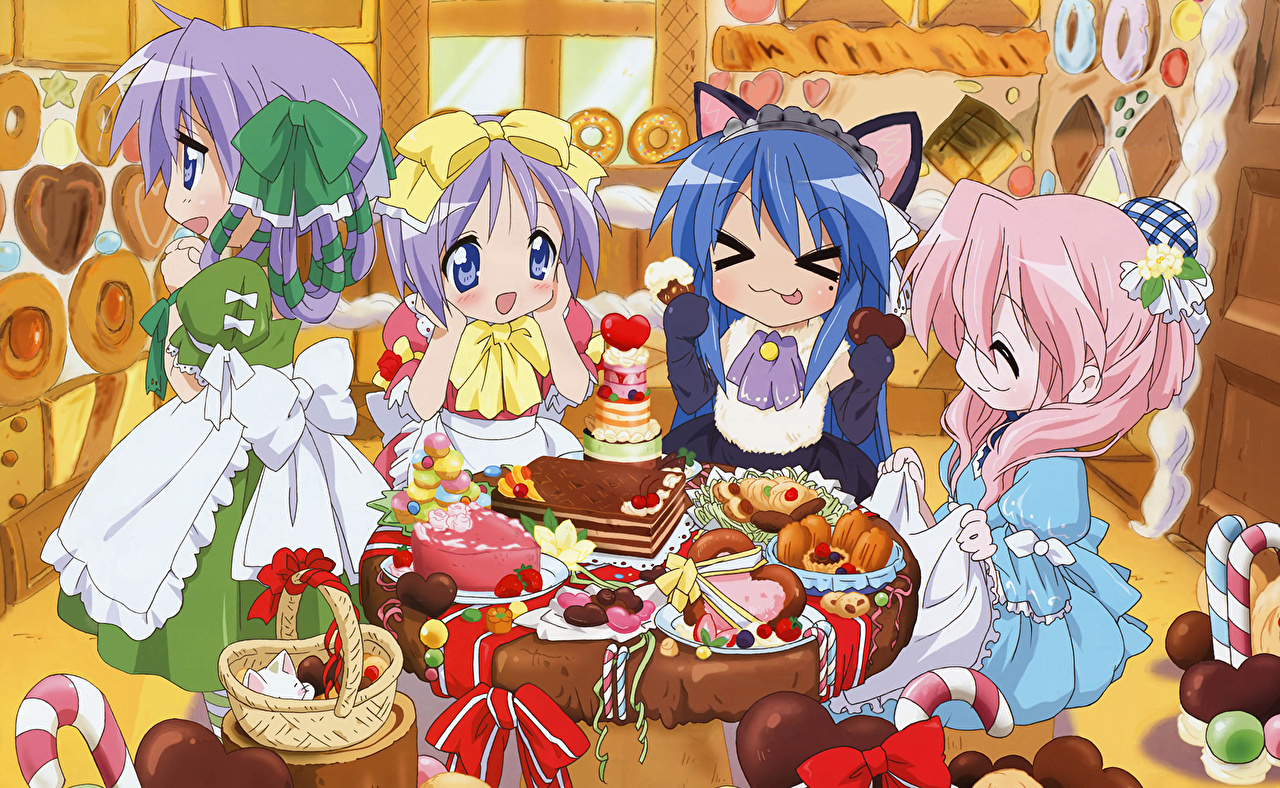 Desktop Wallpaper Lucky Star Anime female