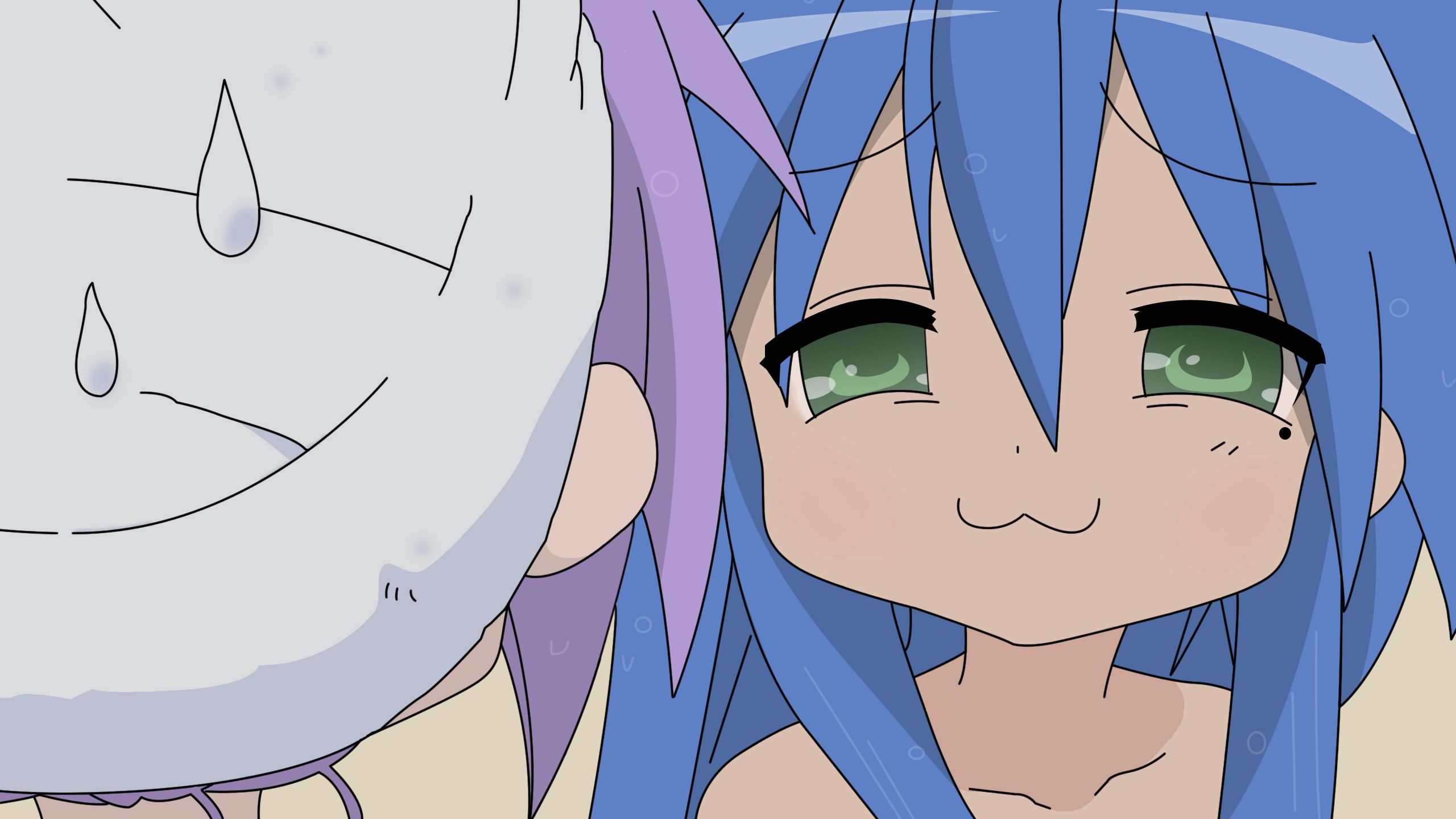 HD desktop wallpaper: Anime, Lucky Star, Kagami Hiiragi, Konata Izumi download free picture