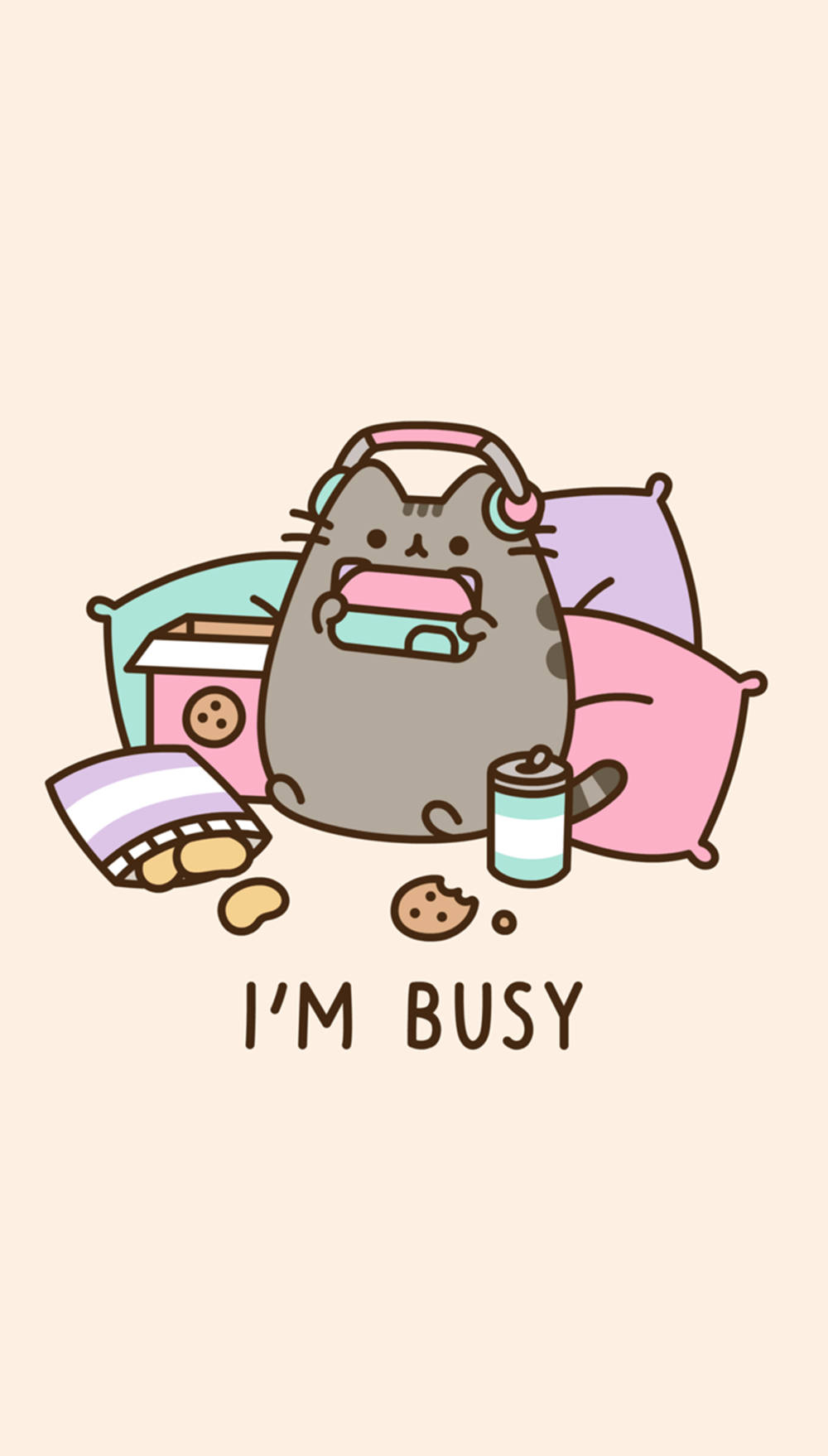 Download Cute Kawaii Aesthetic Pusheen Cat Wallpaper