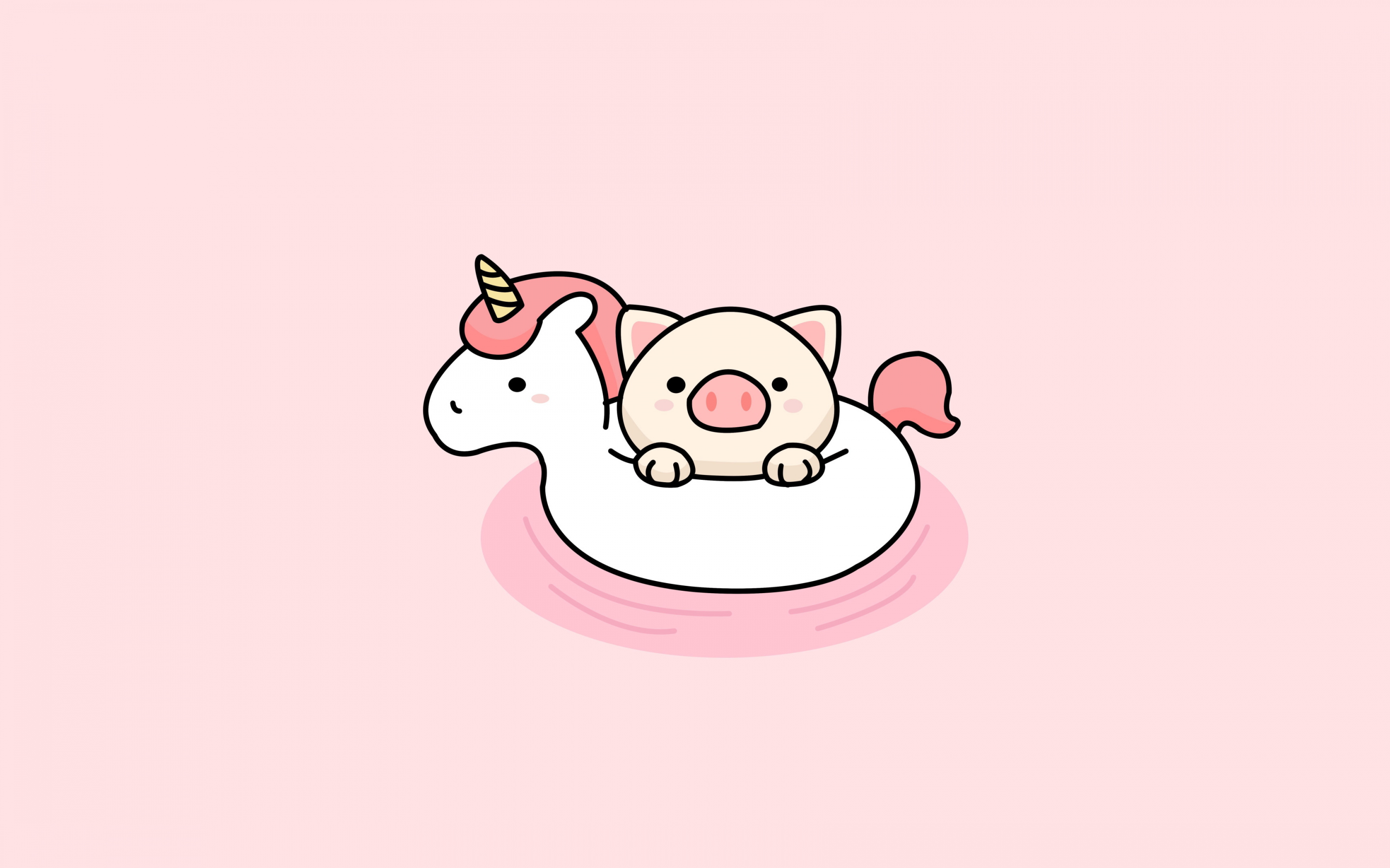 Kawaii unicorn Wallpaper 4K, Cute