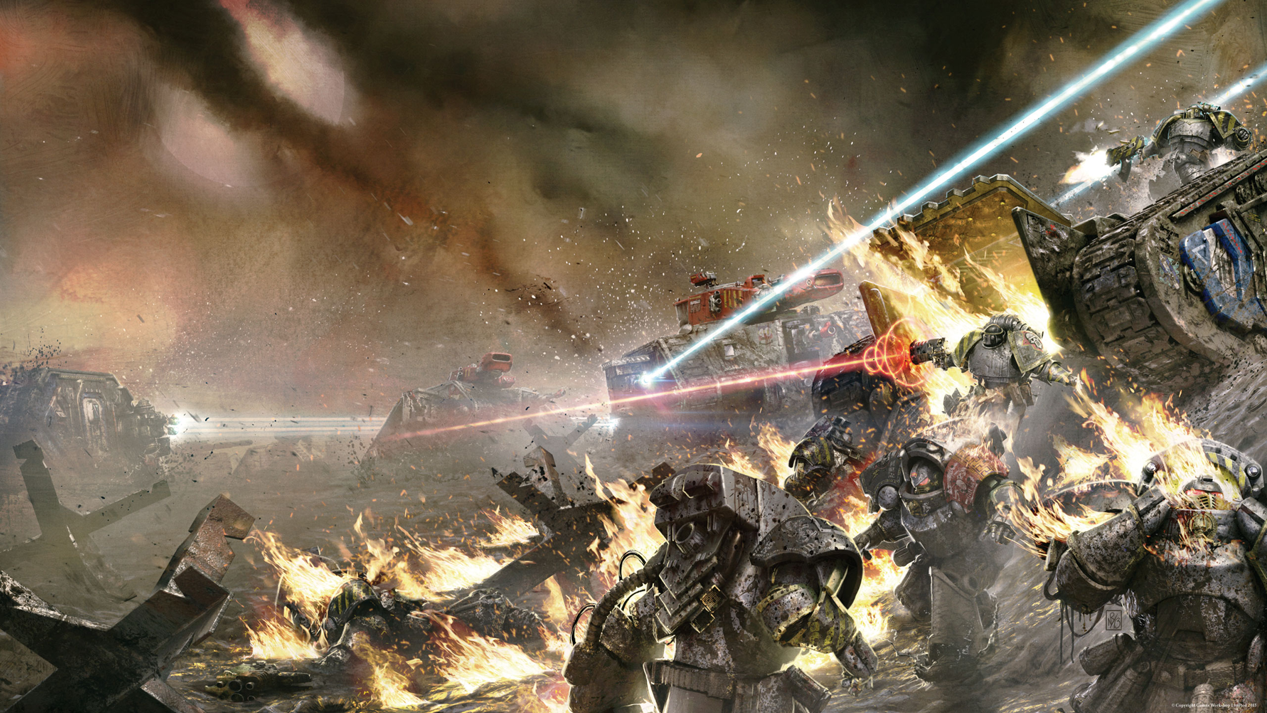 Horus Heresy TallarnDesertRaiders vs Iron Warriors image of the Imperial Guard (Emperor's Hammer)