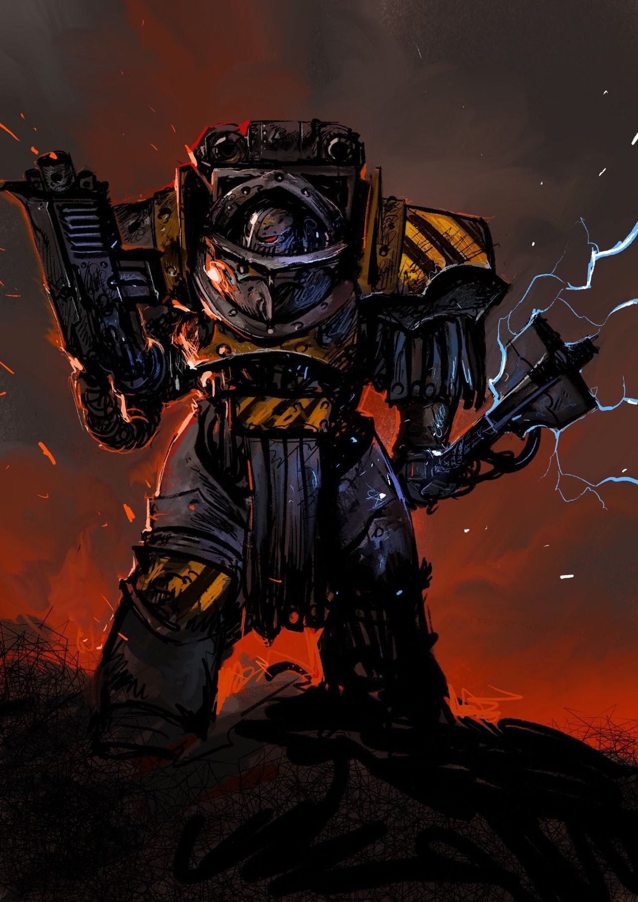 Iron Warrior. Warhammer 40k, Warhammer fantasy, Warhammer
