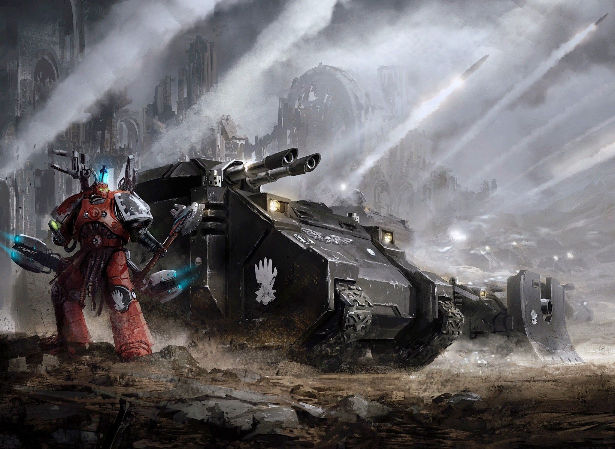 Warhammer Warhammer 40K Iron Hands Space Marine #Tank Warhammer 40k #Warrior P #wallpaper #hdwallpaper #desktop. Warhammer, Warhammer 40k, Space marine
