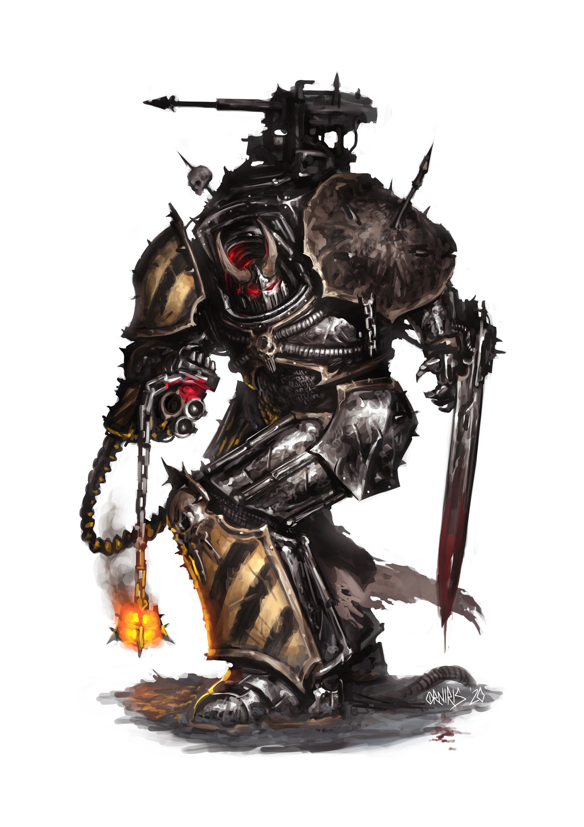 Arvikan Kravers, Iron Warriors 40,000 Fan Art